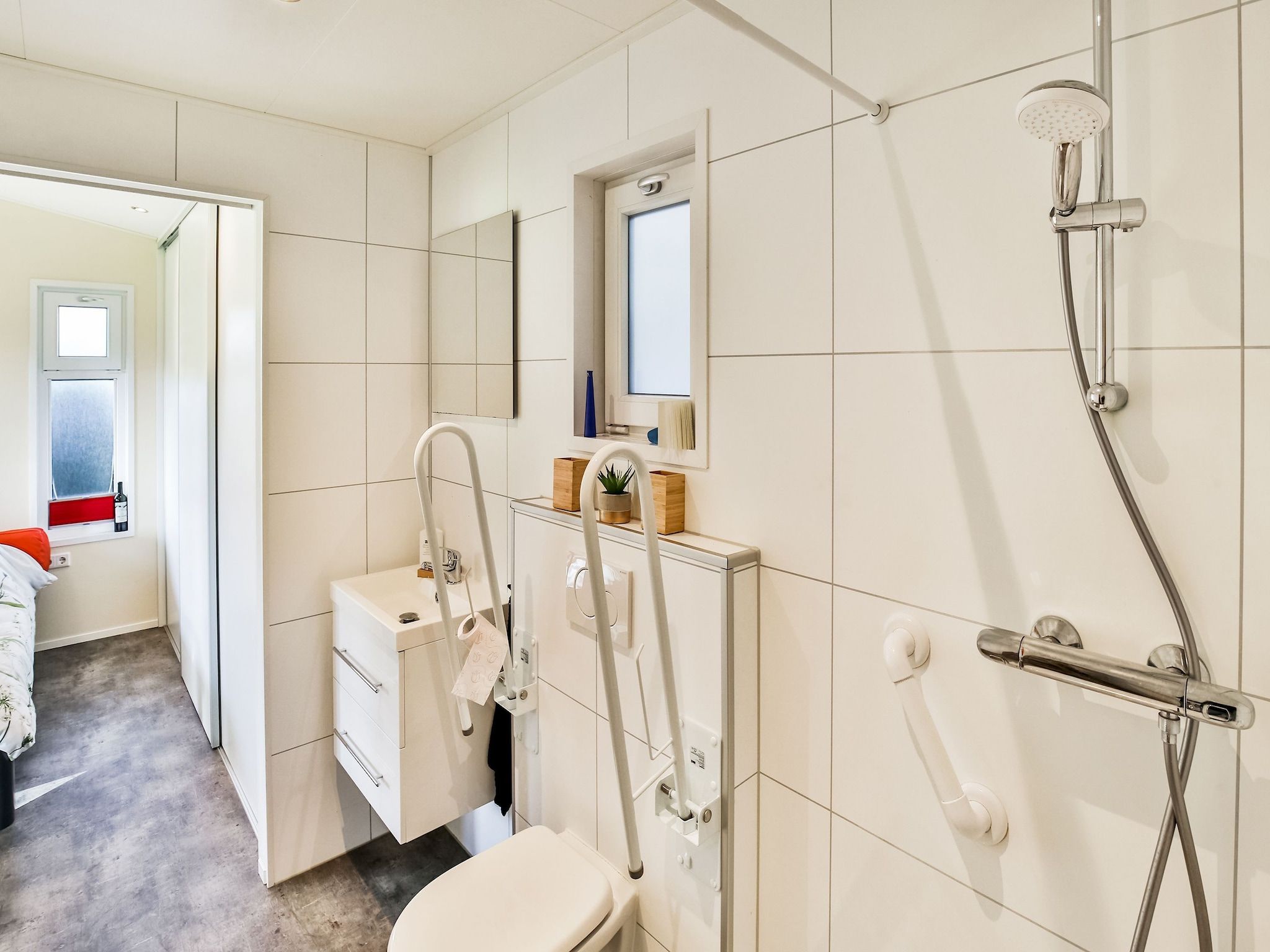 De badkamer van Het Eikeltje in Tripscompagnie