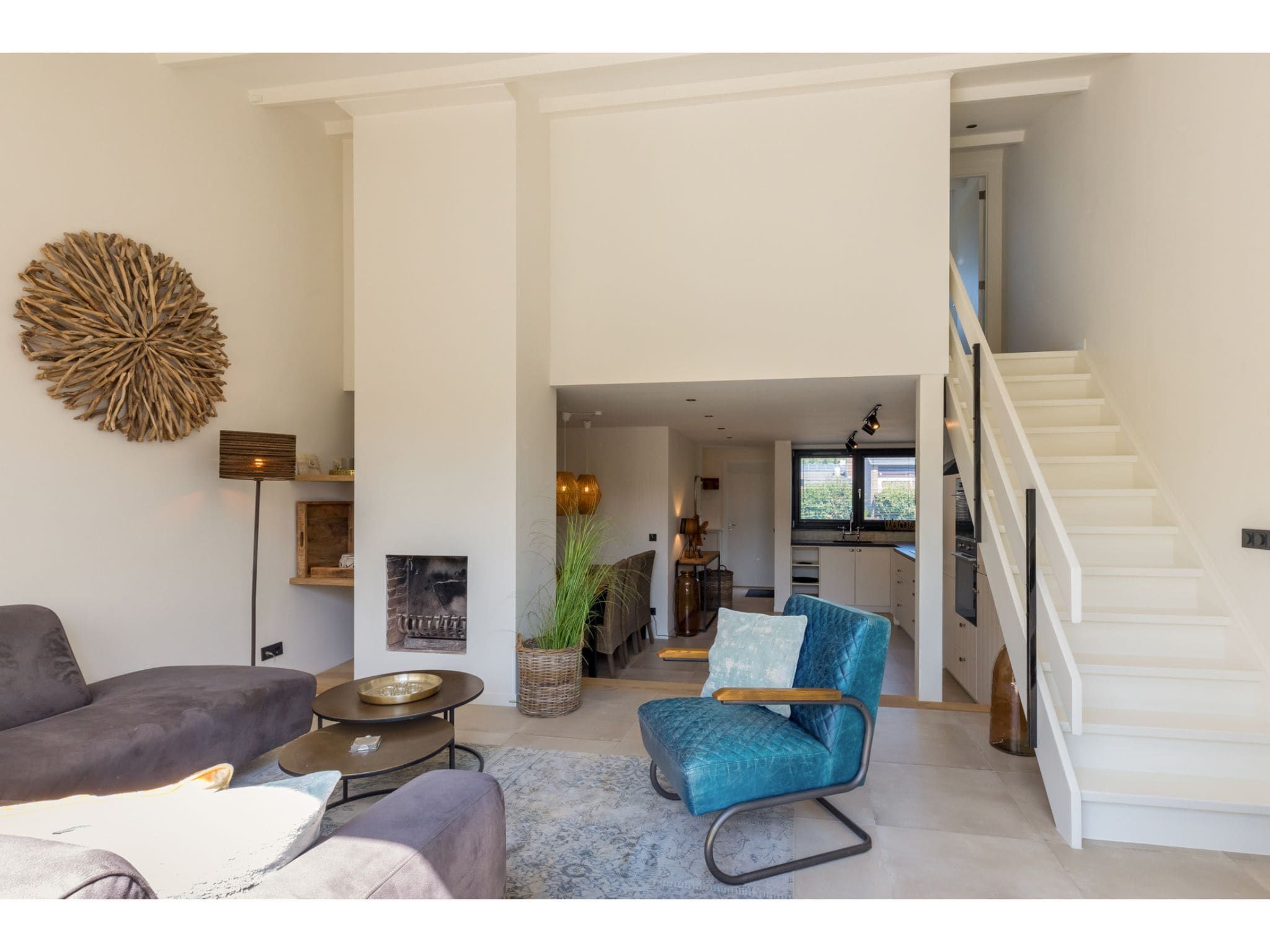 De woonkamer van Lepelblad 42 in Nieuwvliet-Bad