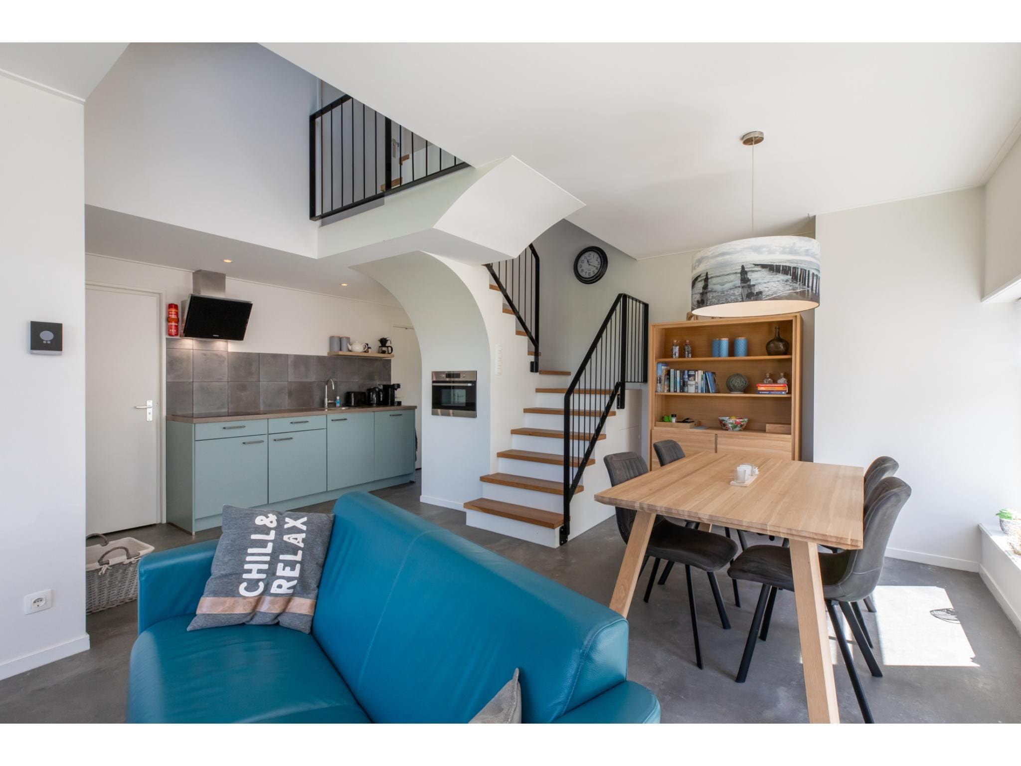 De woonkamer van Vakantiehuis Groeneweg 3 'Jikkemien in Koudekerke