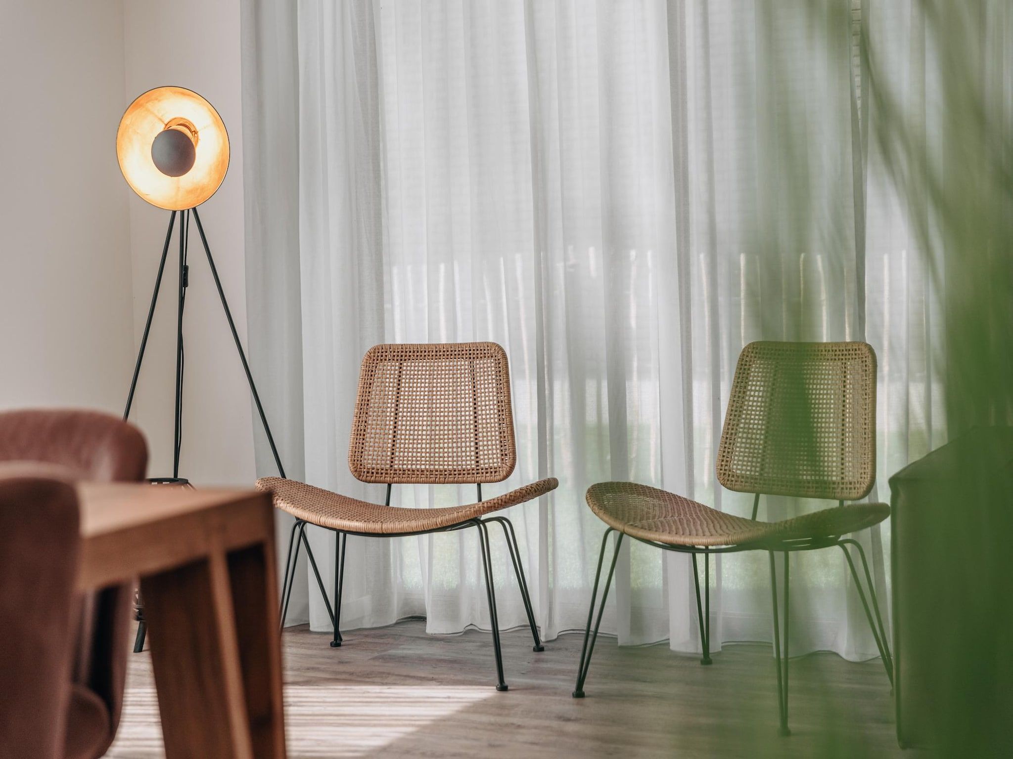 De woonkamer van Park Veerse Kreek 1 in Wolphaartsdijk