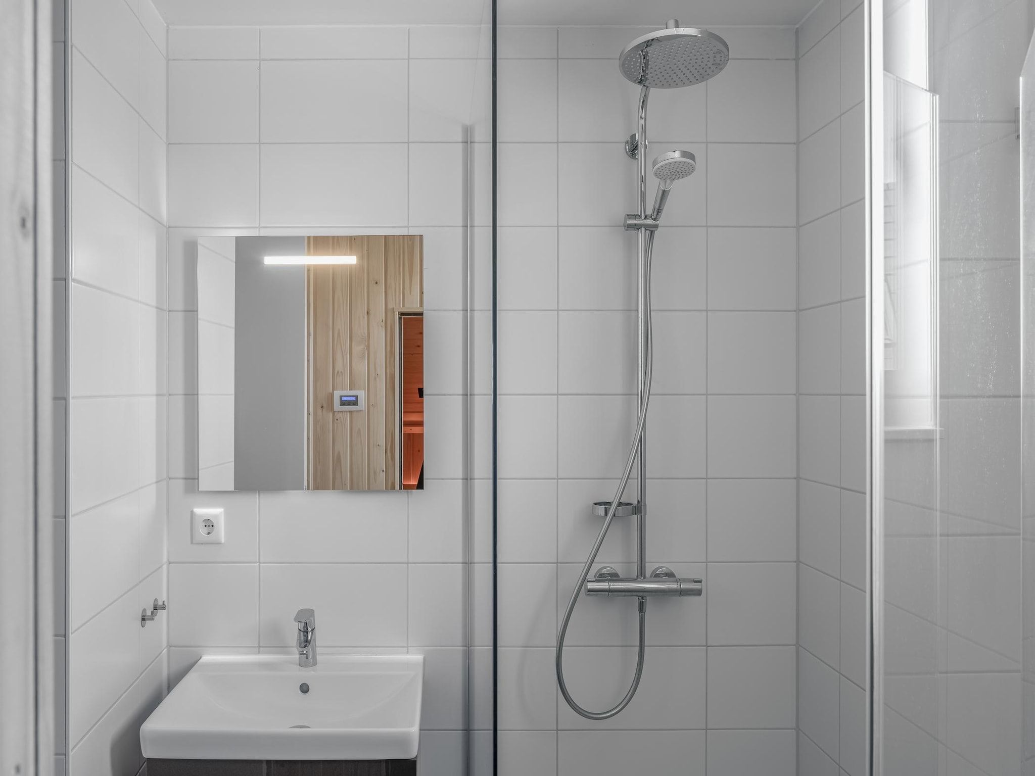 De badkamer van Park Veerse Kreek 1 in Wolphaartsdijk