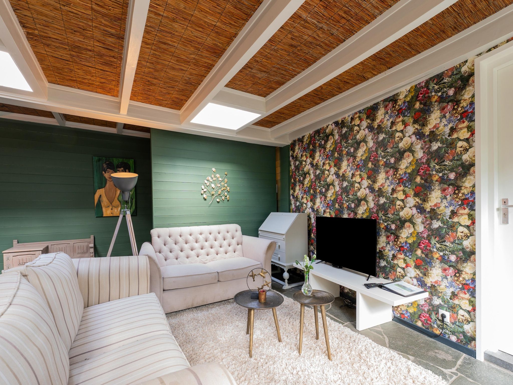 De woonkamer van Familiehuis Ruighenrode in Lochem