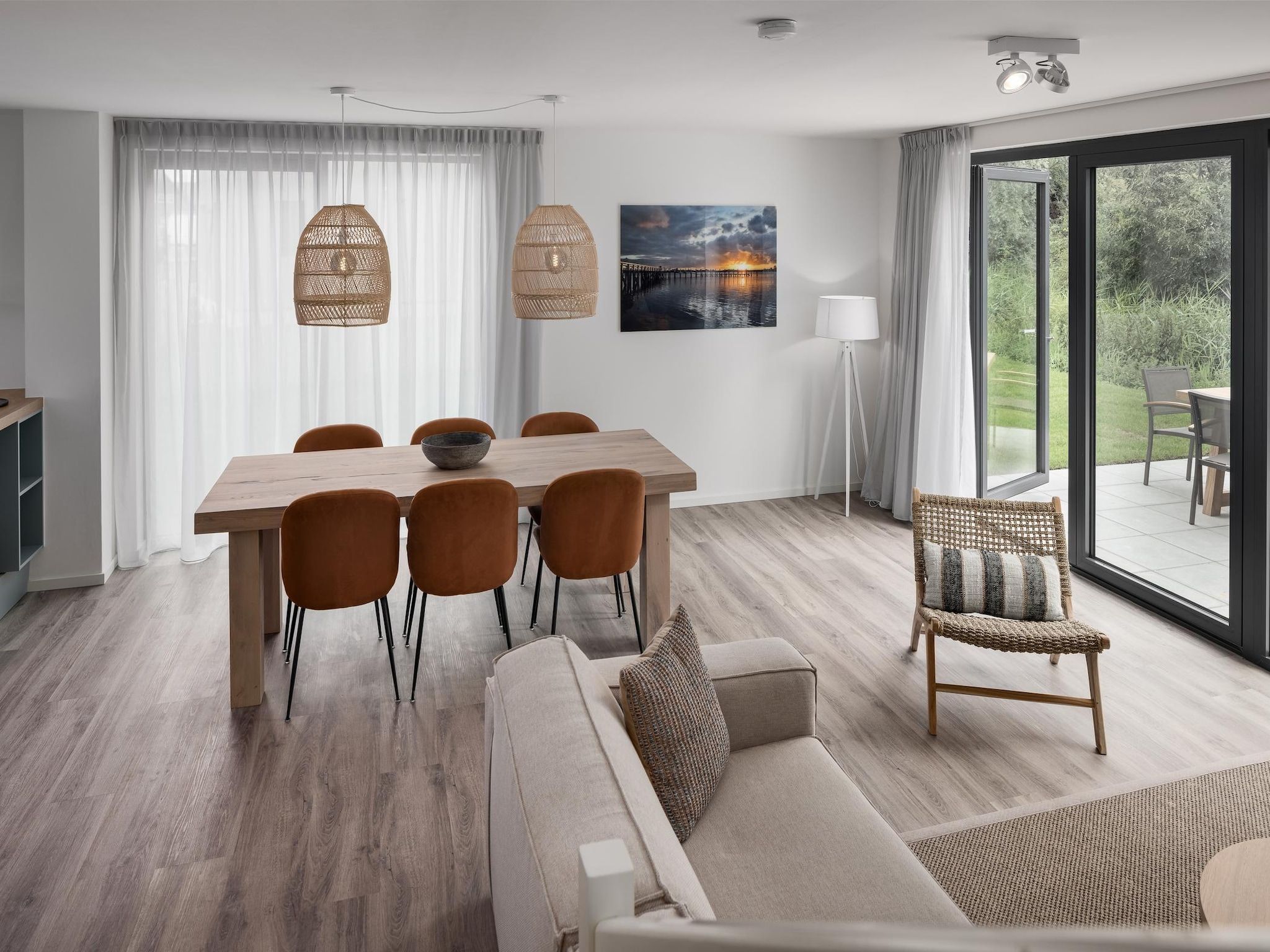 De eetkamer van Park Veerse Kreek 3 in Wolphaartsdijk