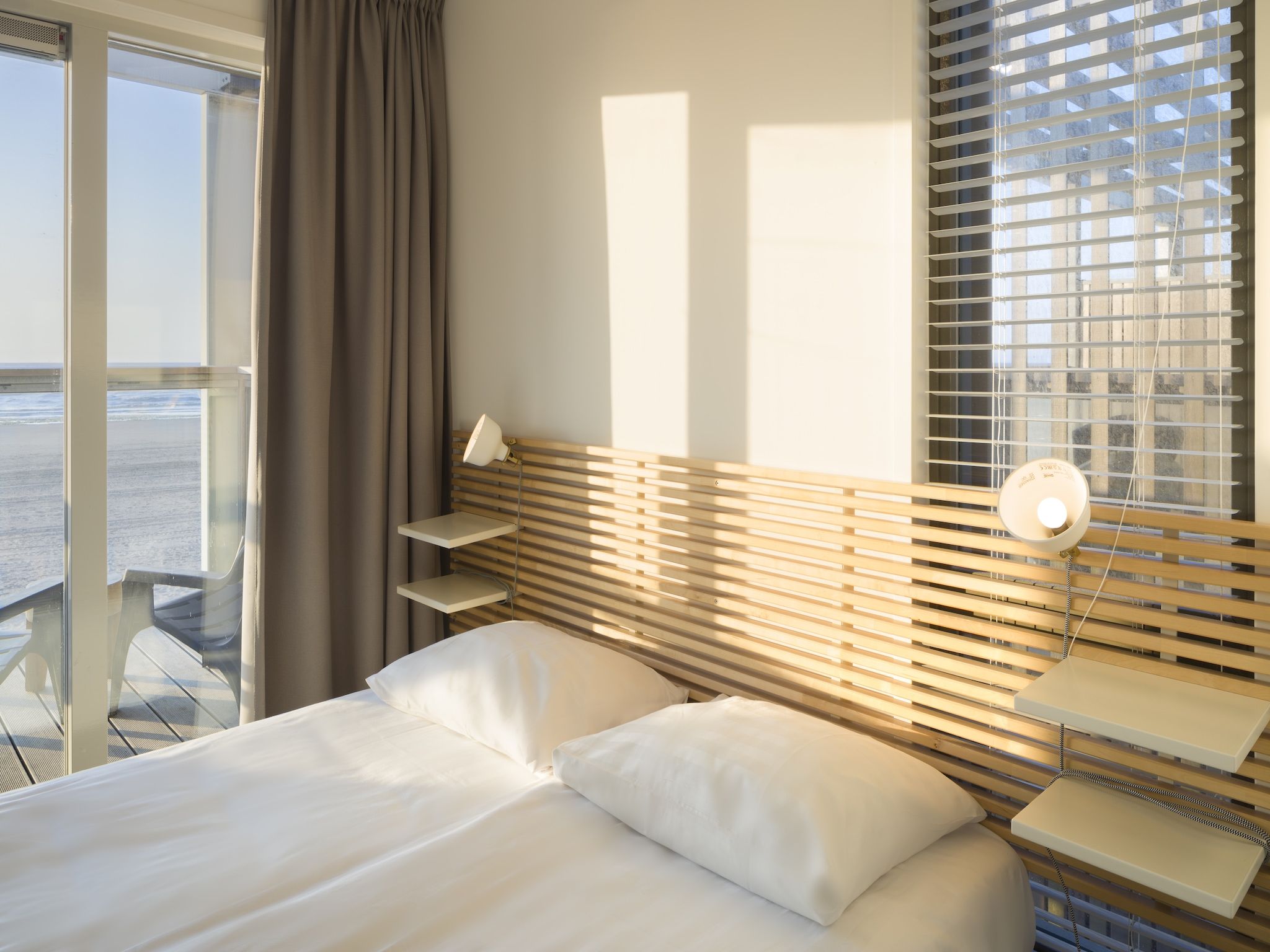 Een slaapkamer van Resort Hoek van Holland in Hoek Van Holland