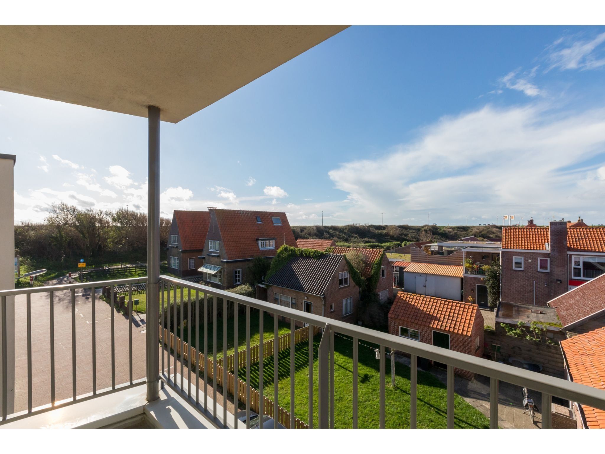 Het uitzicht vanaf Duinstraatje  Zoutelande in Zoutelande