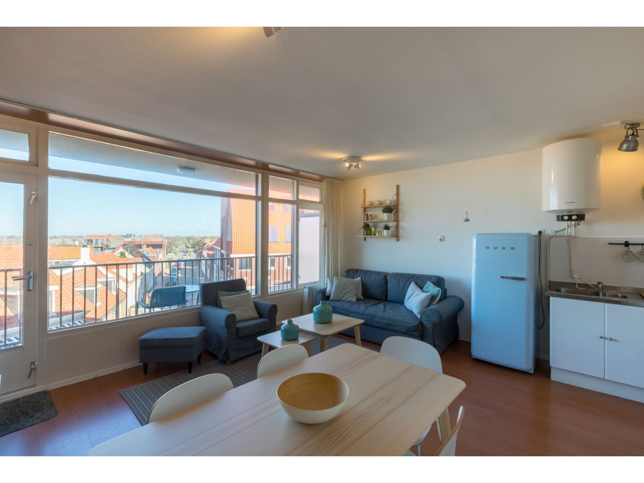 De woonkamer van Duinstraatje  Zoutelande in Zoutelande