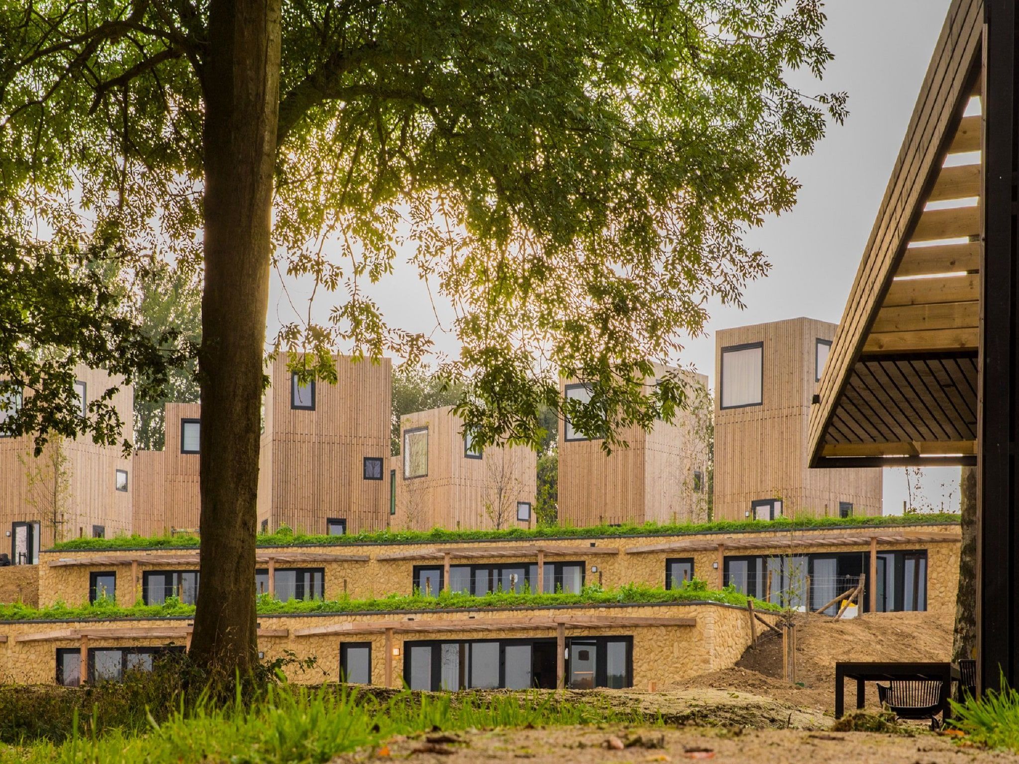 Parkfaciliteiten bij Resort Gulpen 4 in Gulpen