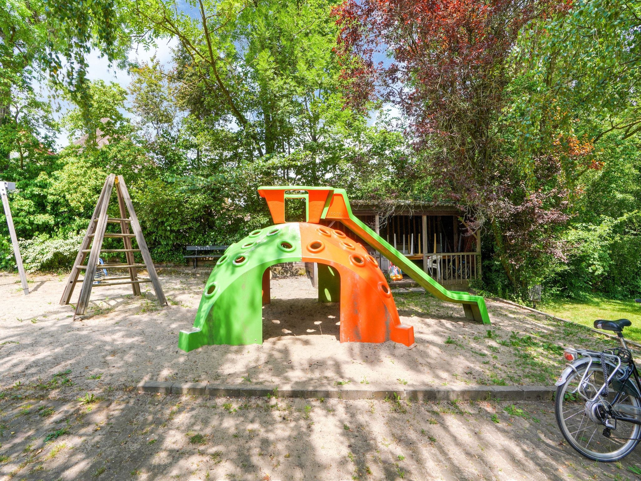 De tuin van Waterval 8P in Ulestraten