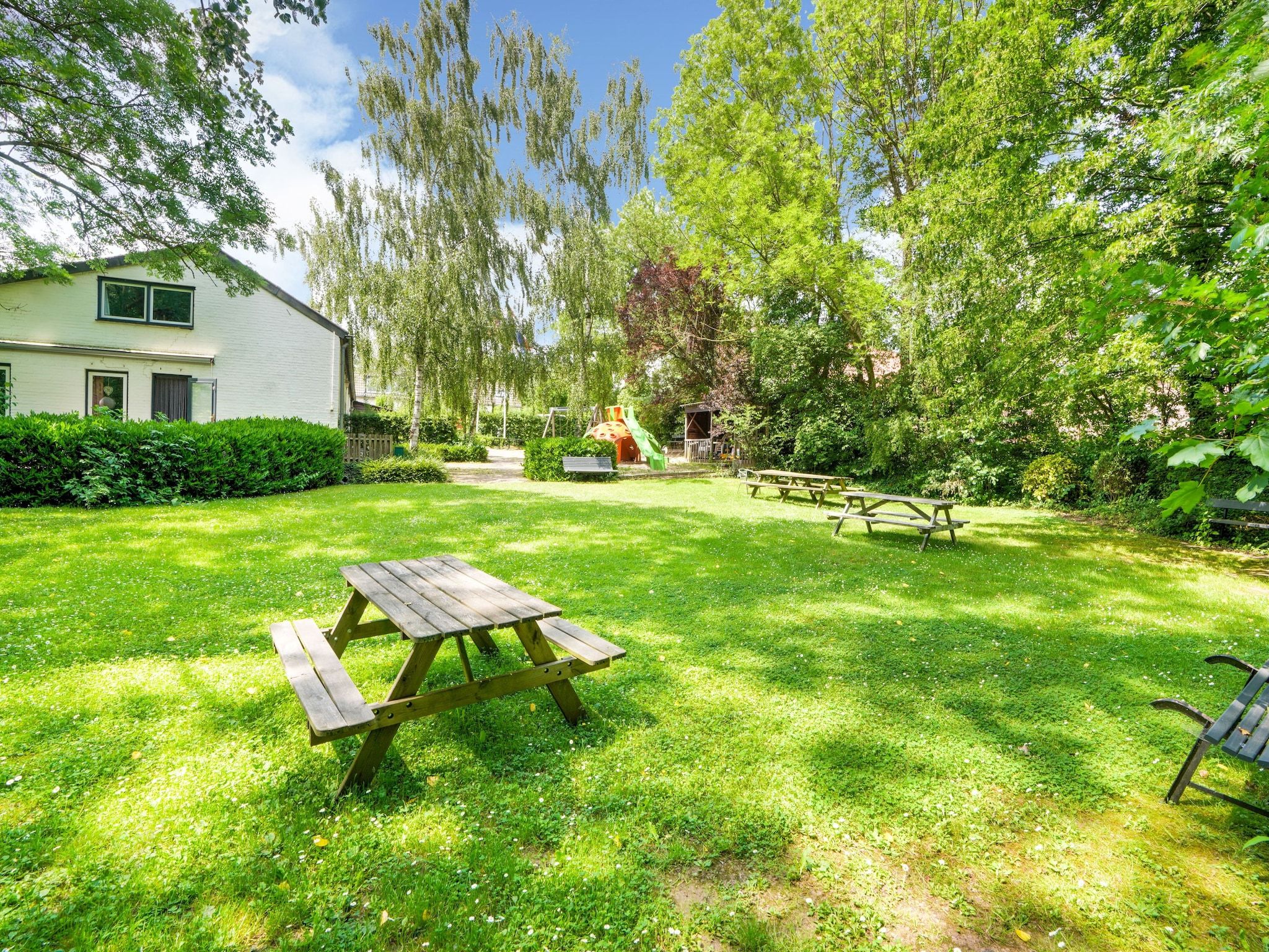 De tuin van Waterval 8P in Ulestraten