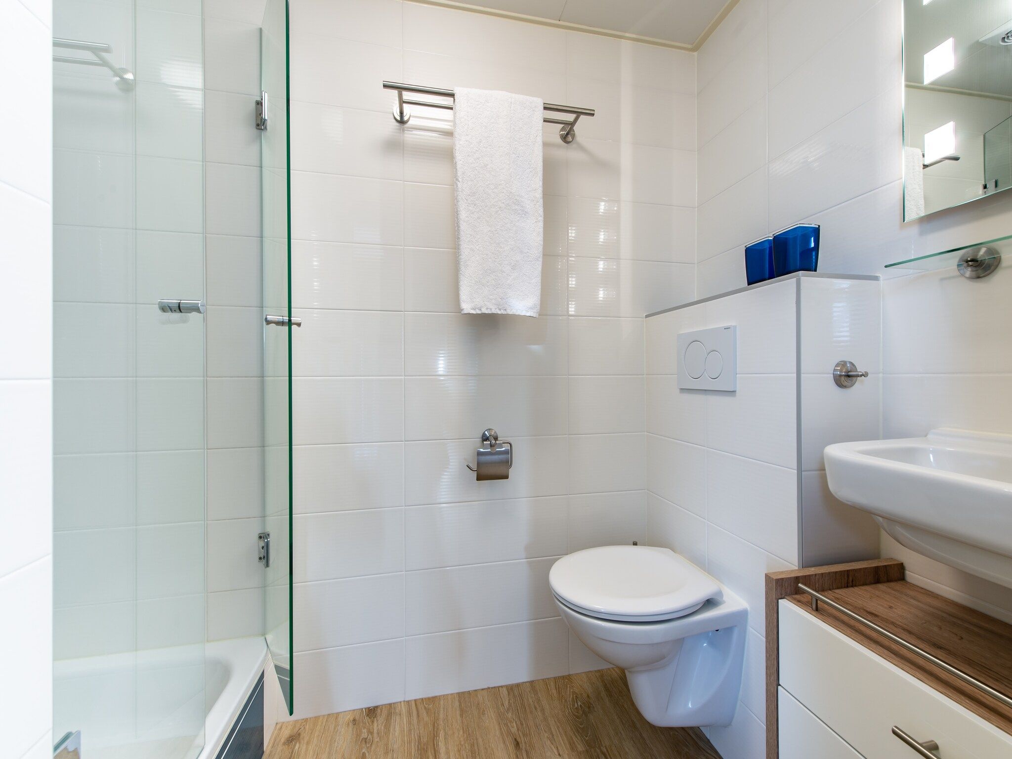 De badkamer van Ostrea 34 in Kamperland