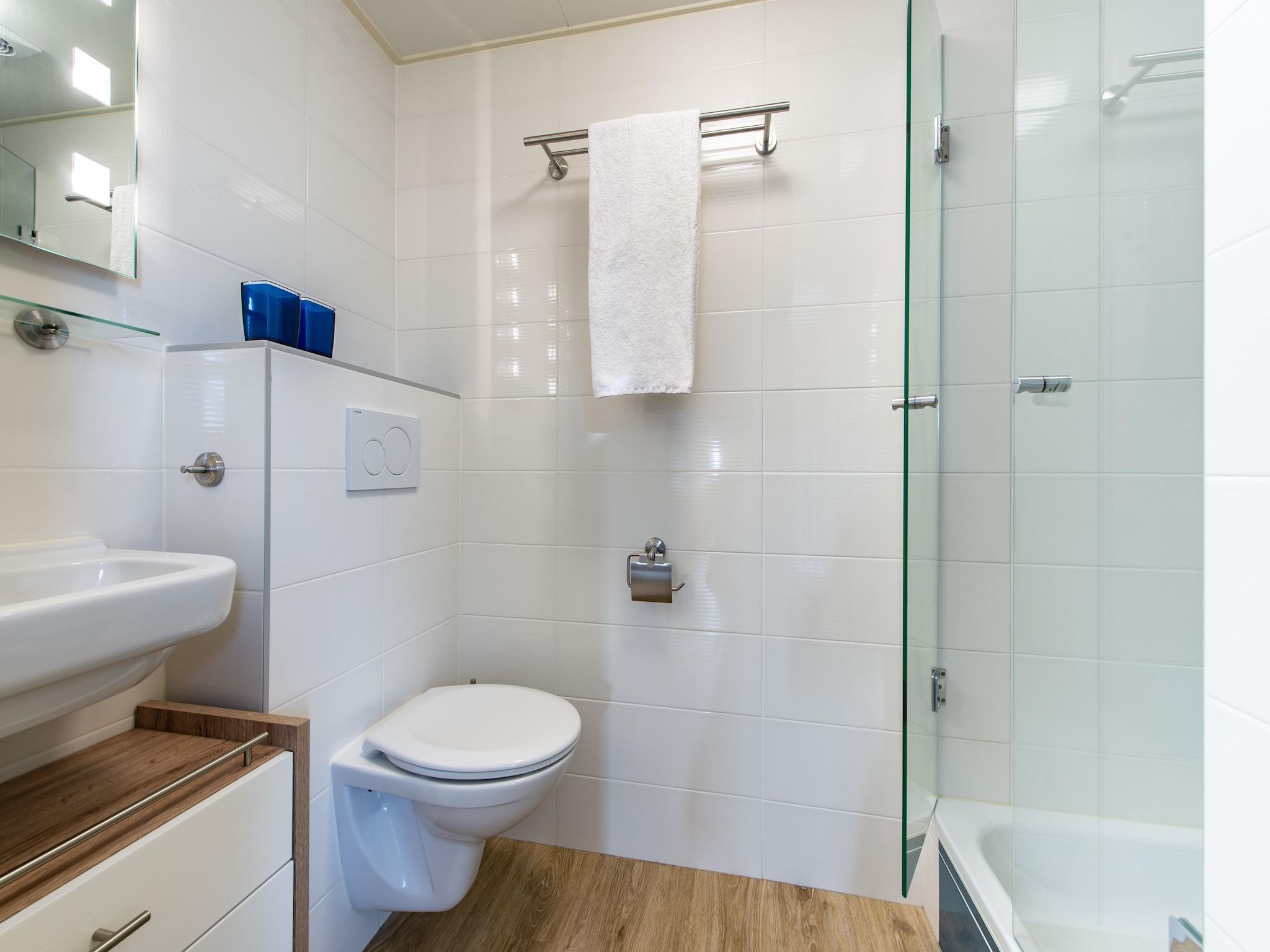 De badkamer van Ostrea 34 in Kamperland