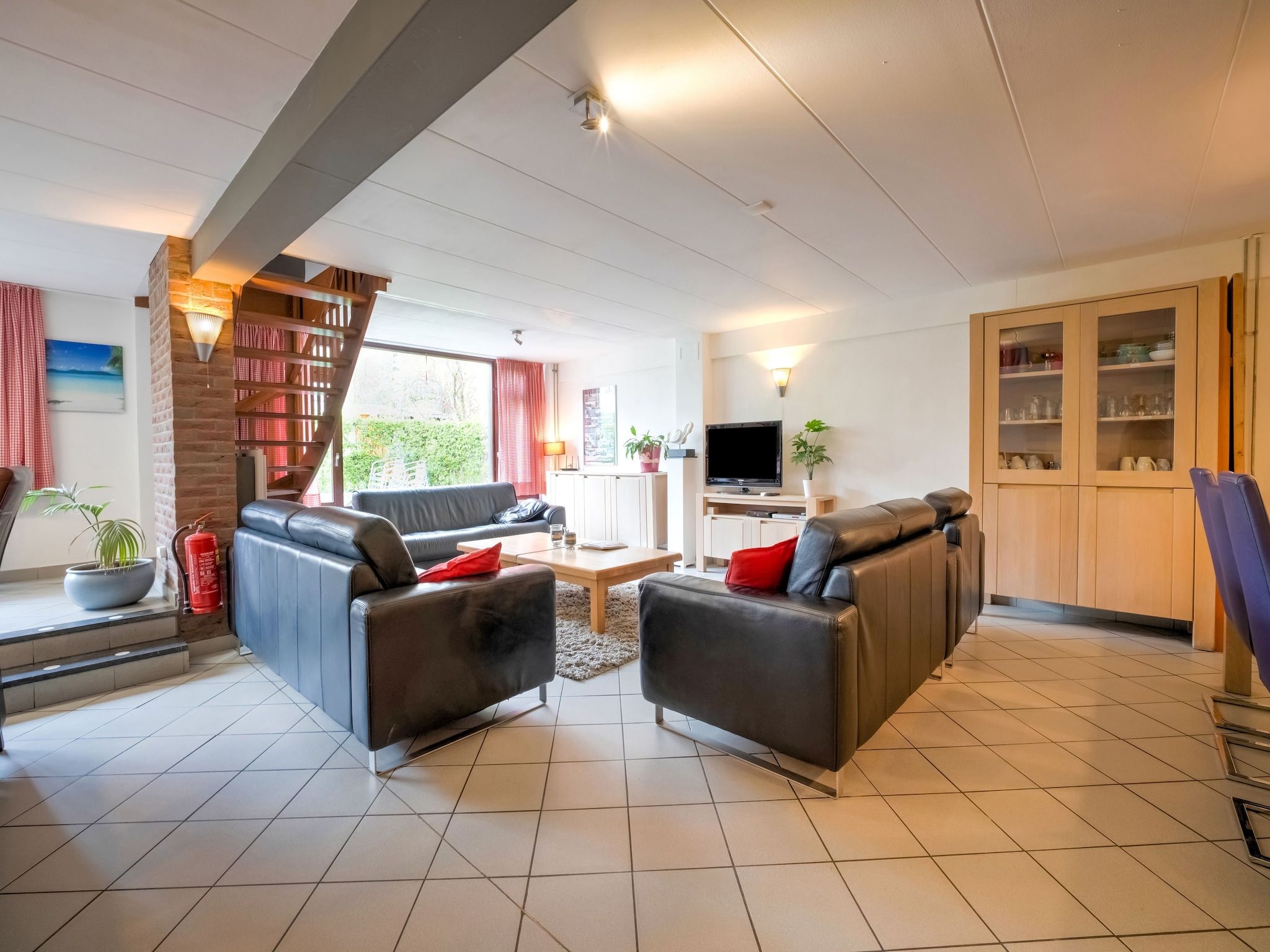 De woonkamer van Vliek 14P in Ulestraten