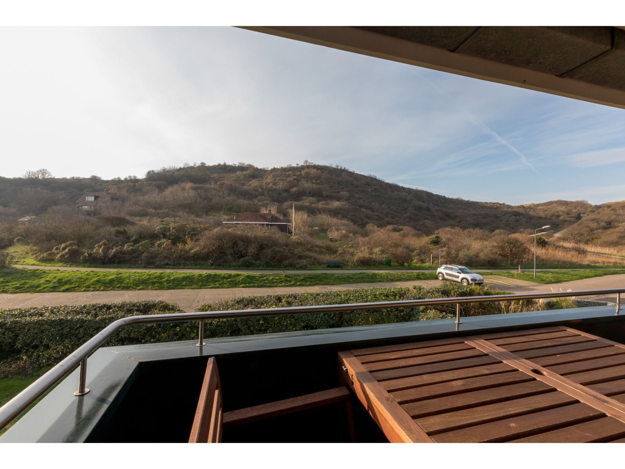 Het uitzicht vanaf Duinweg 117-4 Duinoord in Zoutelande