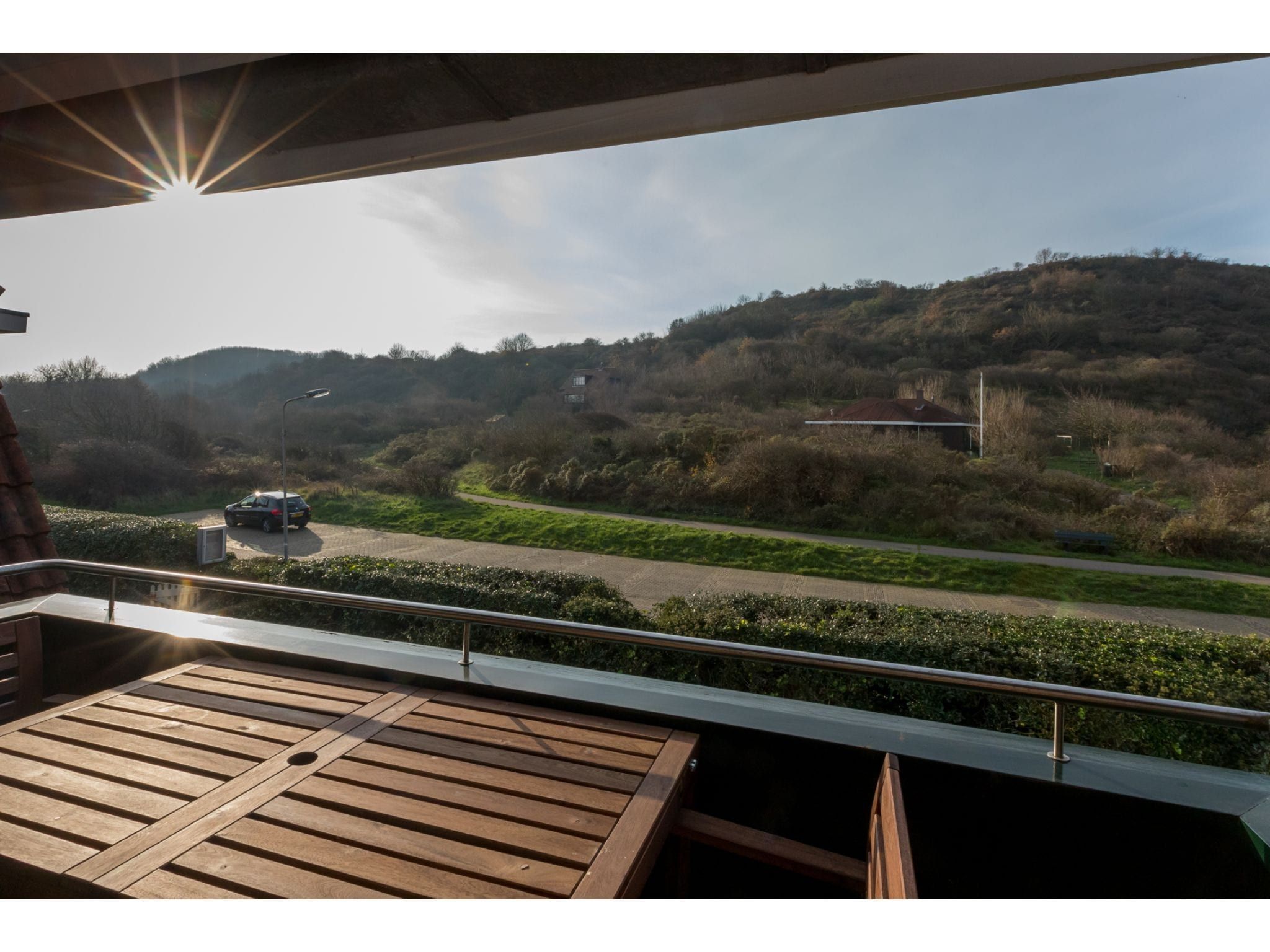 Het uitzicht vanaf Duinweg 117-4 Duinoord in Zoutelande