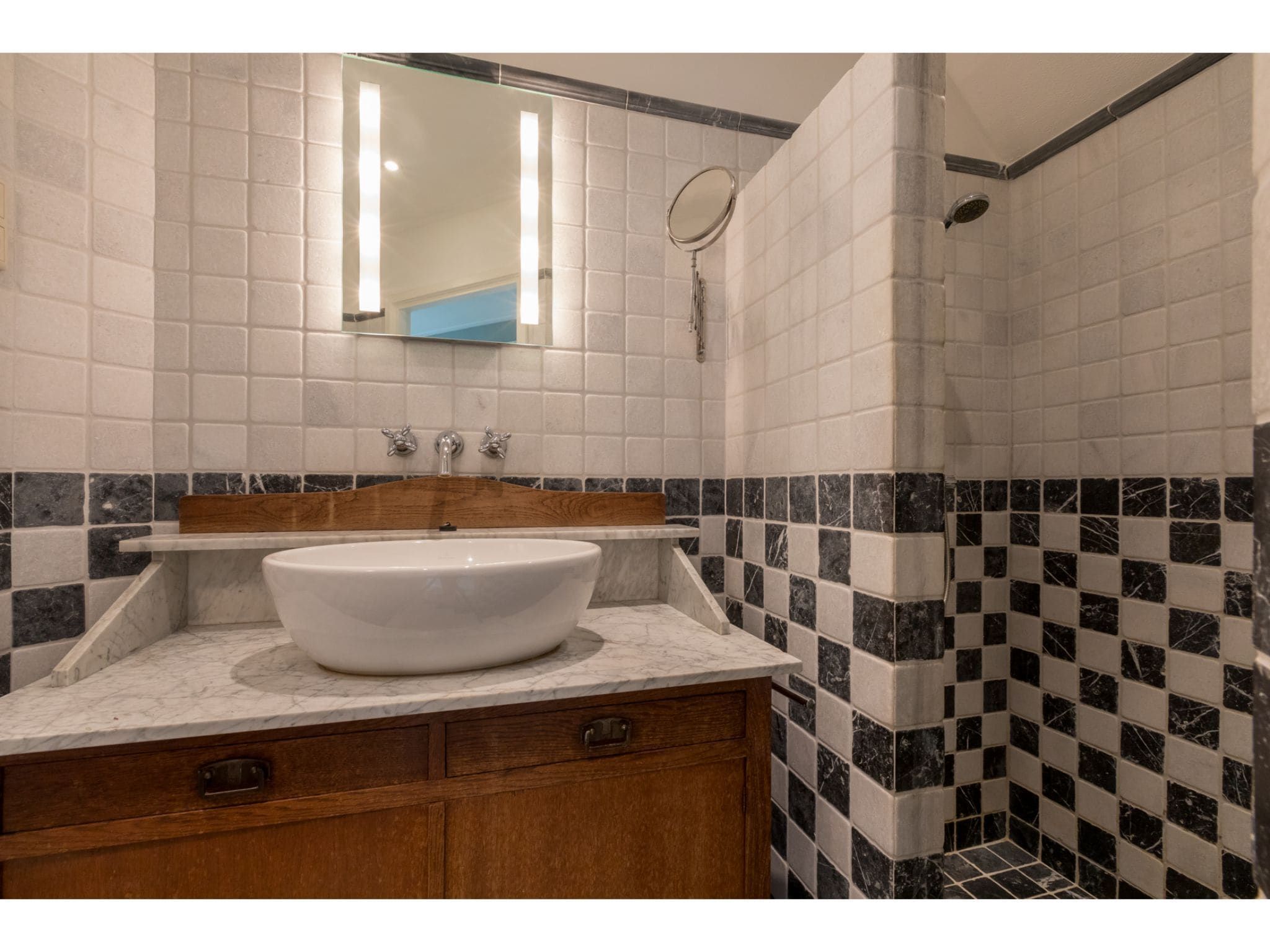 De badkamer van Duinweg 117-4 Duinoord in Zoutelande