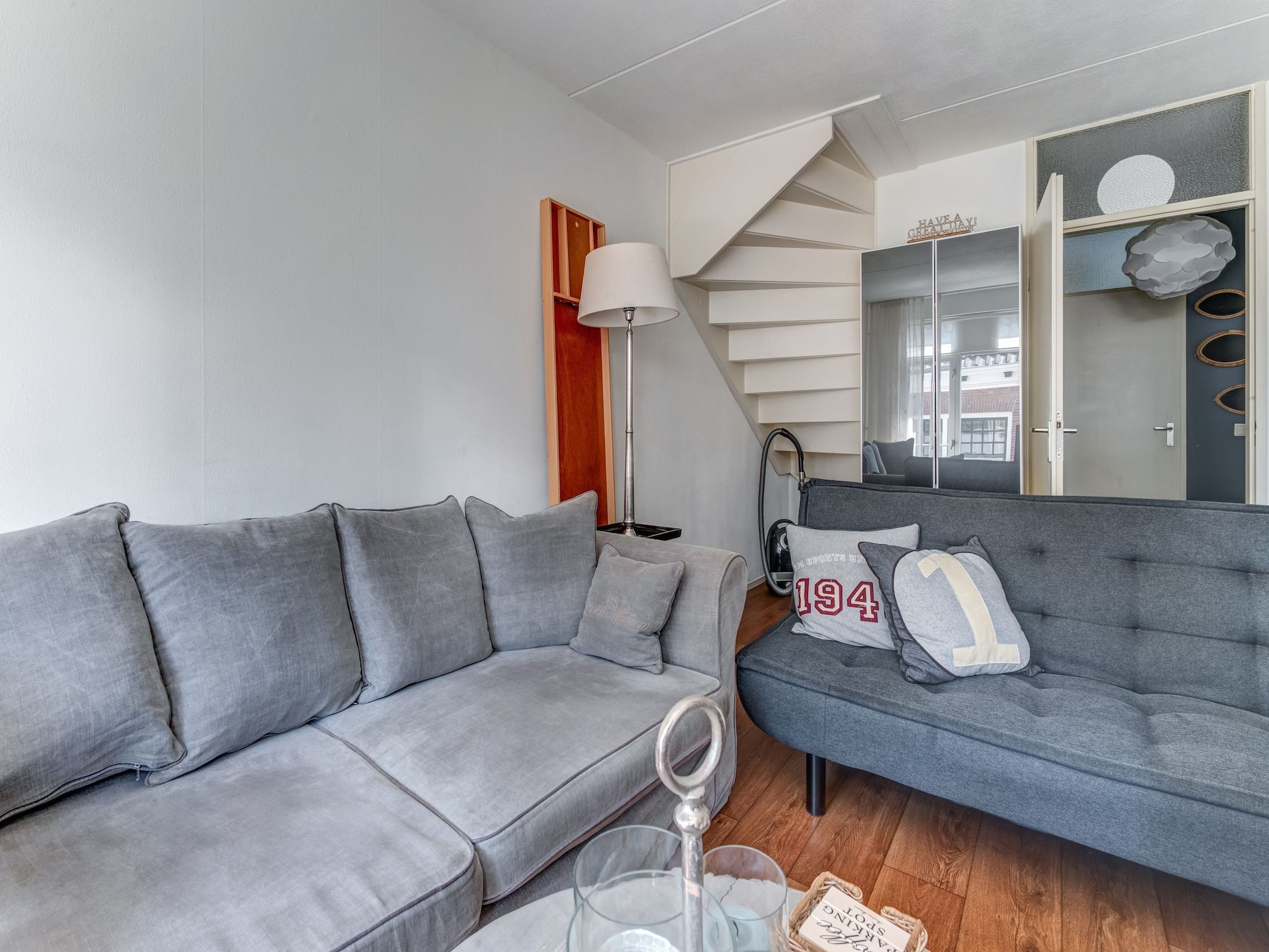 De woonkamer van Cozy Hideaway in Leeuwarden in Leeuwarden