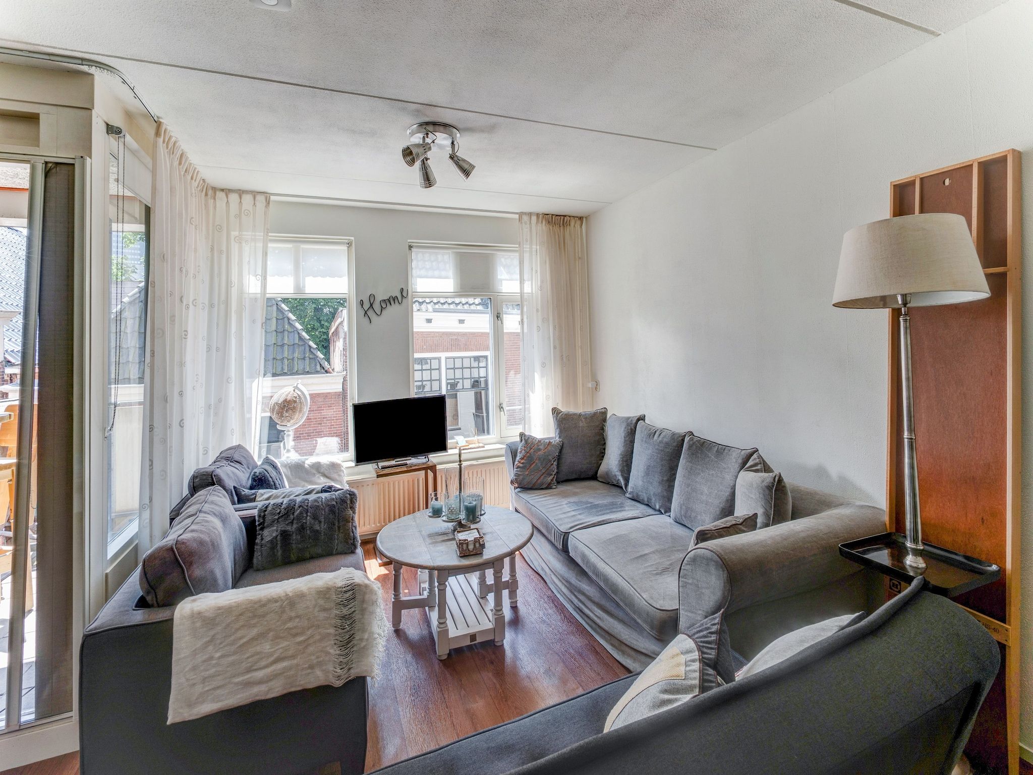 De woonkamer van Cozy Hideaway in Leeuwarden in Leeuwarden