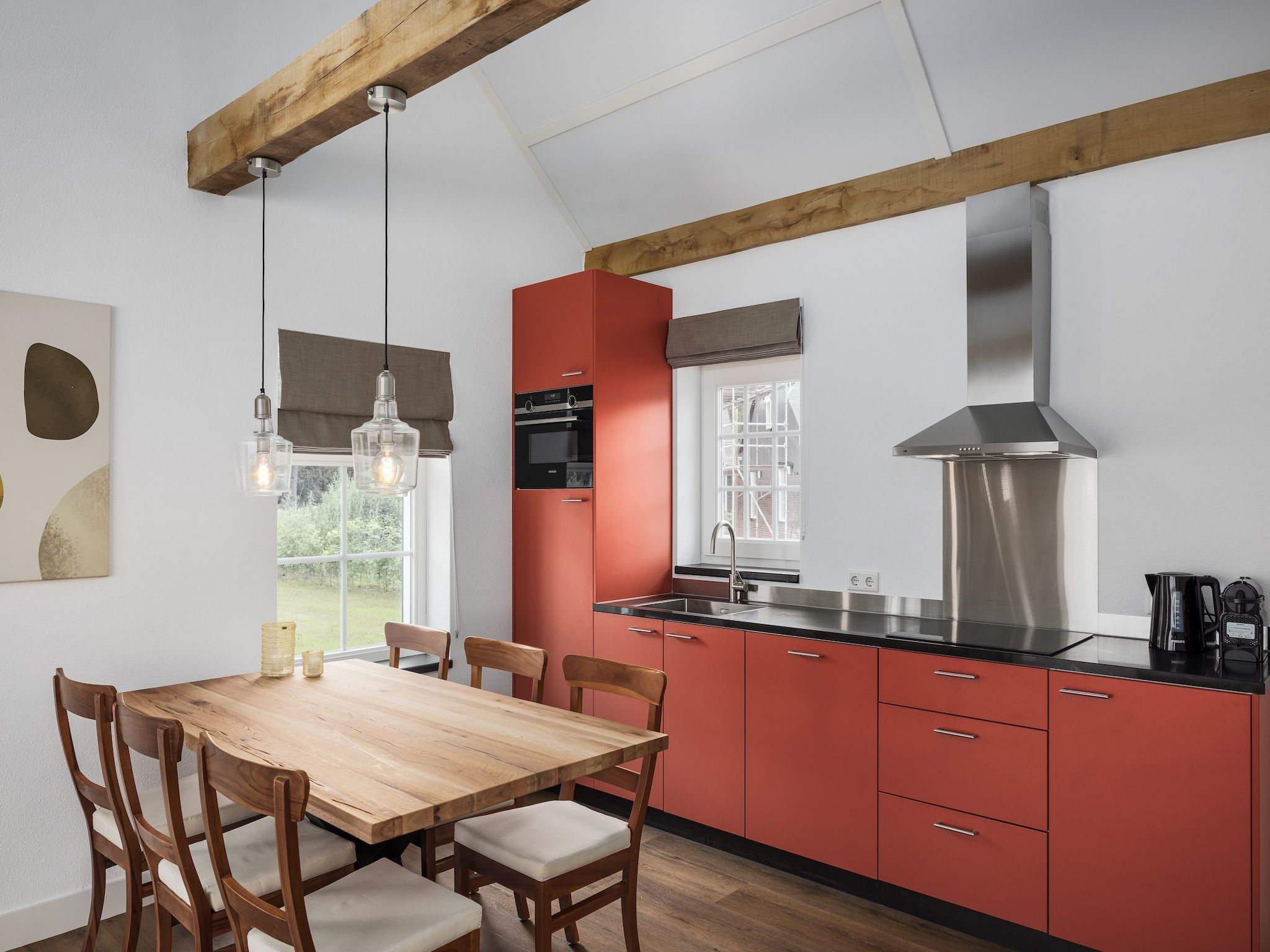 De keuken van Vakantiepark De Heihorsten 1 in Someren