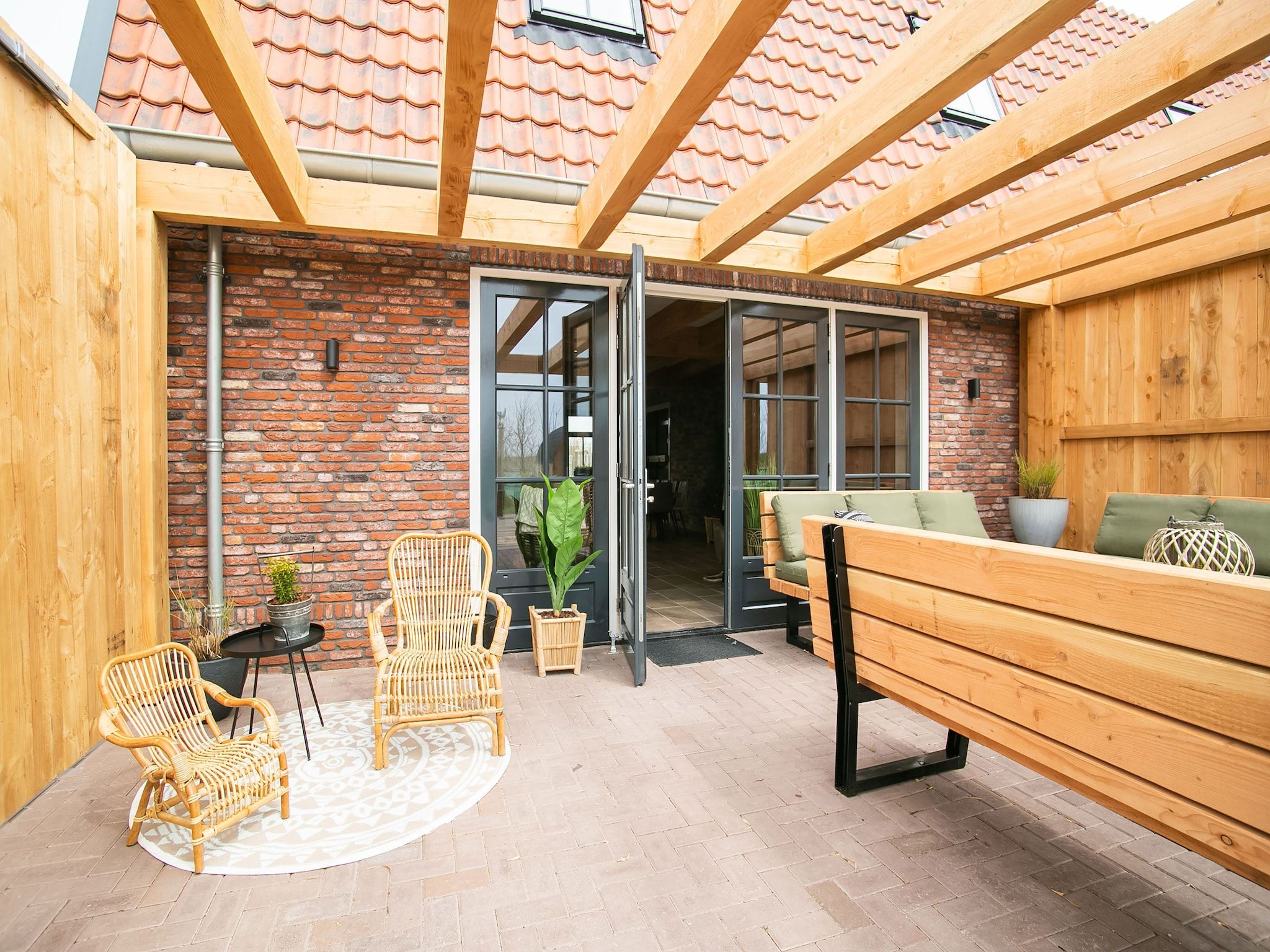 Het terras van Hazenborgh - Duinhuis 1 in Callantsoog