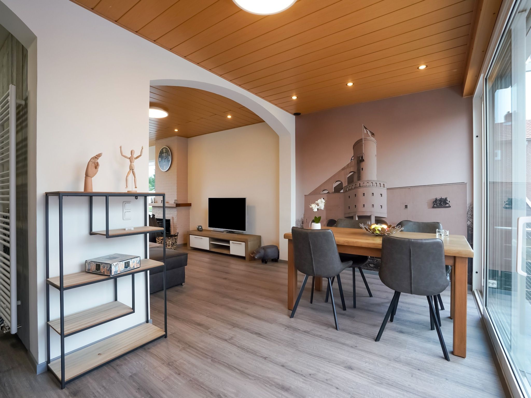 De eetkamer van Vakantiewoning De Linge in Kerkrade