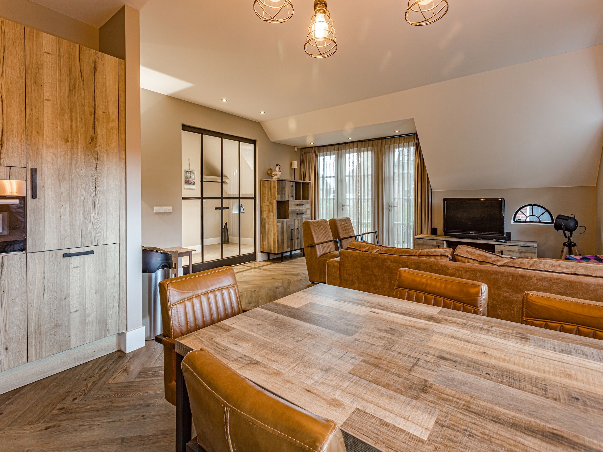 De woonkamer van Erve Olde Sasbrink in Nijverdal