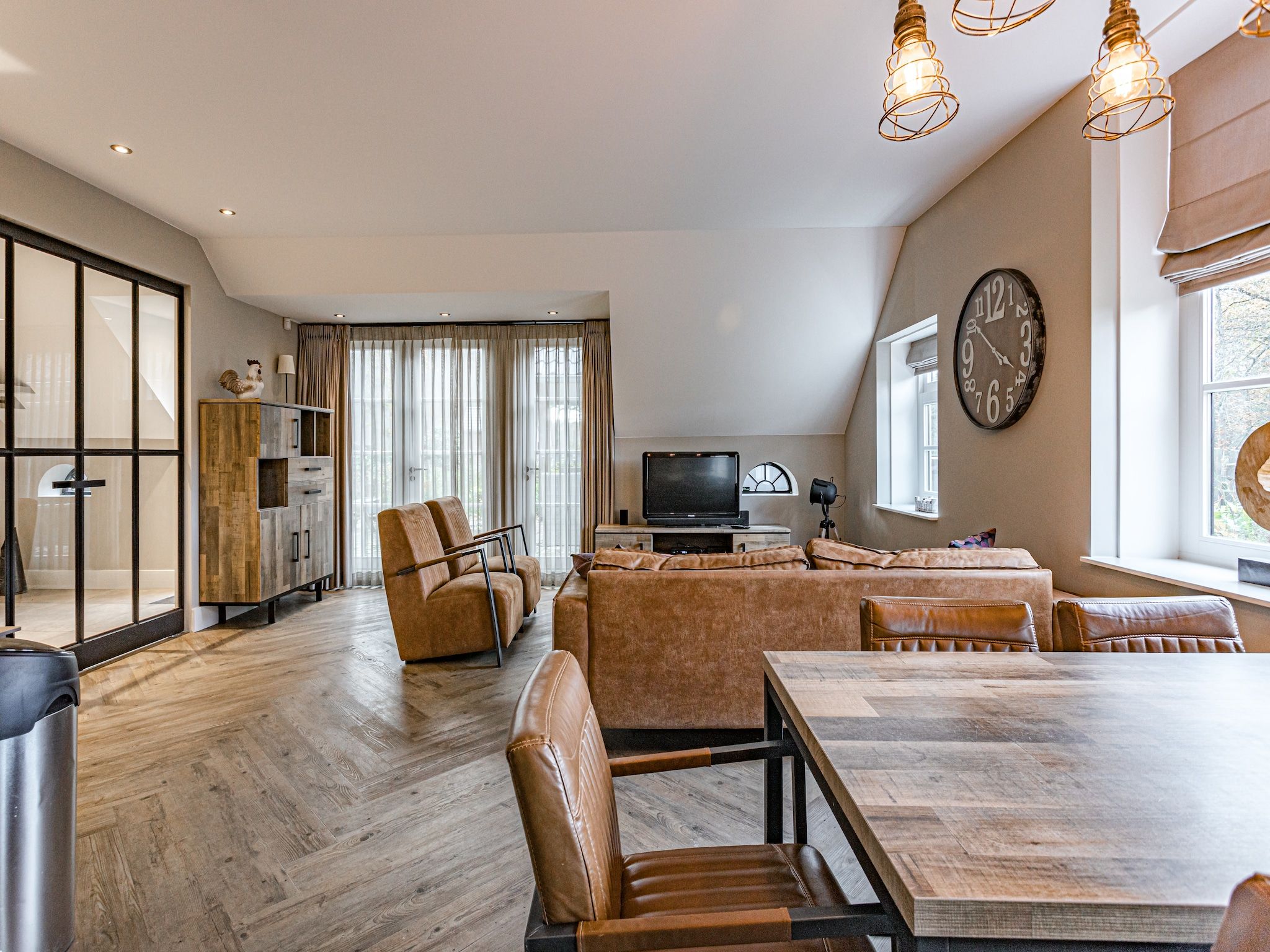 De woonkamer van Erve Olde Sasbrink in Nijverdal