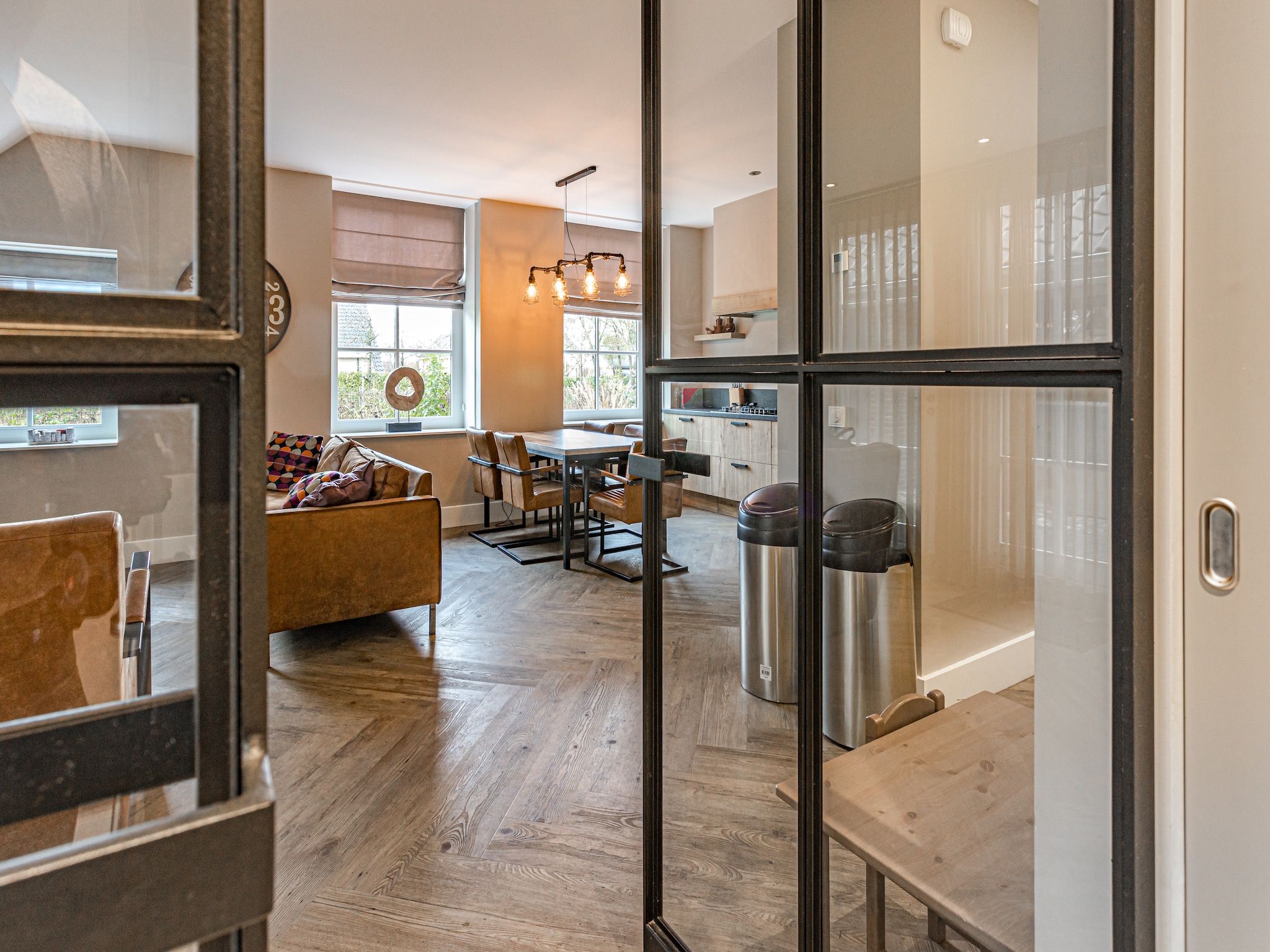 De woonkamer van Erve Olde Sasbrink in Nijverdal