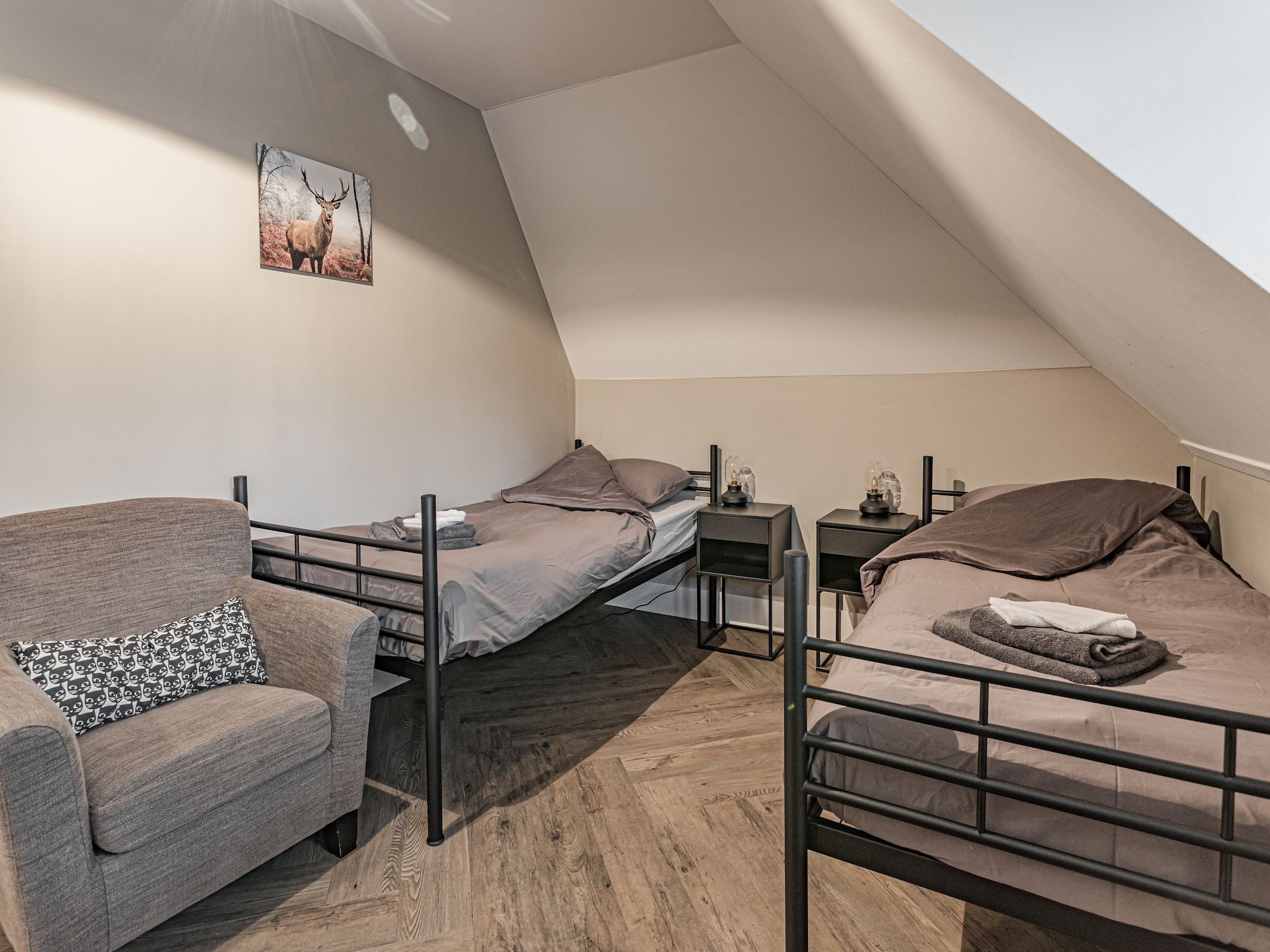 Een slaapkamer van Erve Olde Sasbrink in Nijverdal