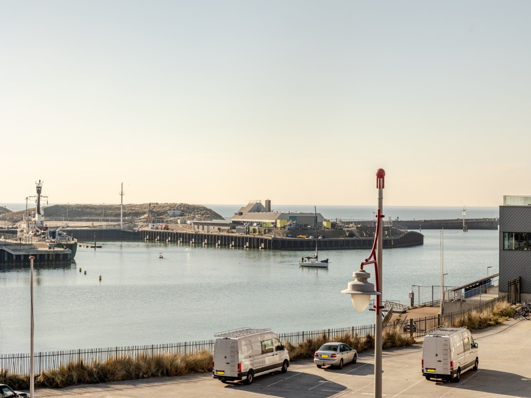 Het uitzicht vanaf Scheveningen Harbour 10B in Den Haag