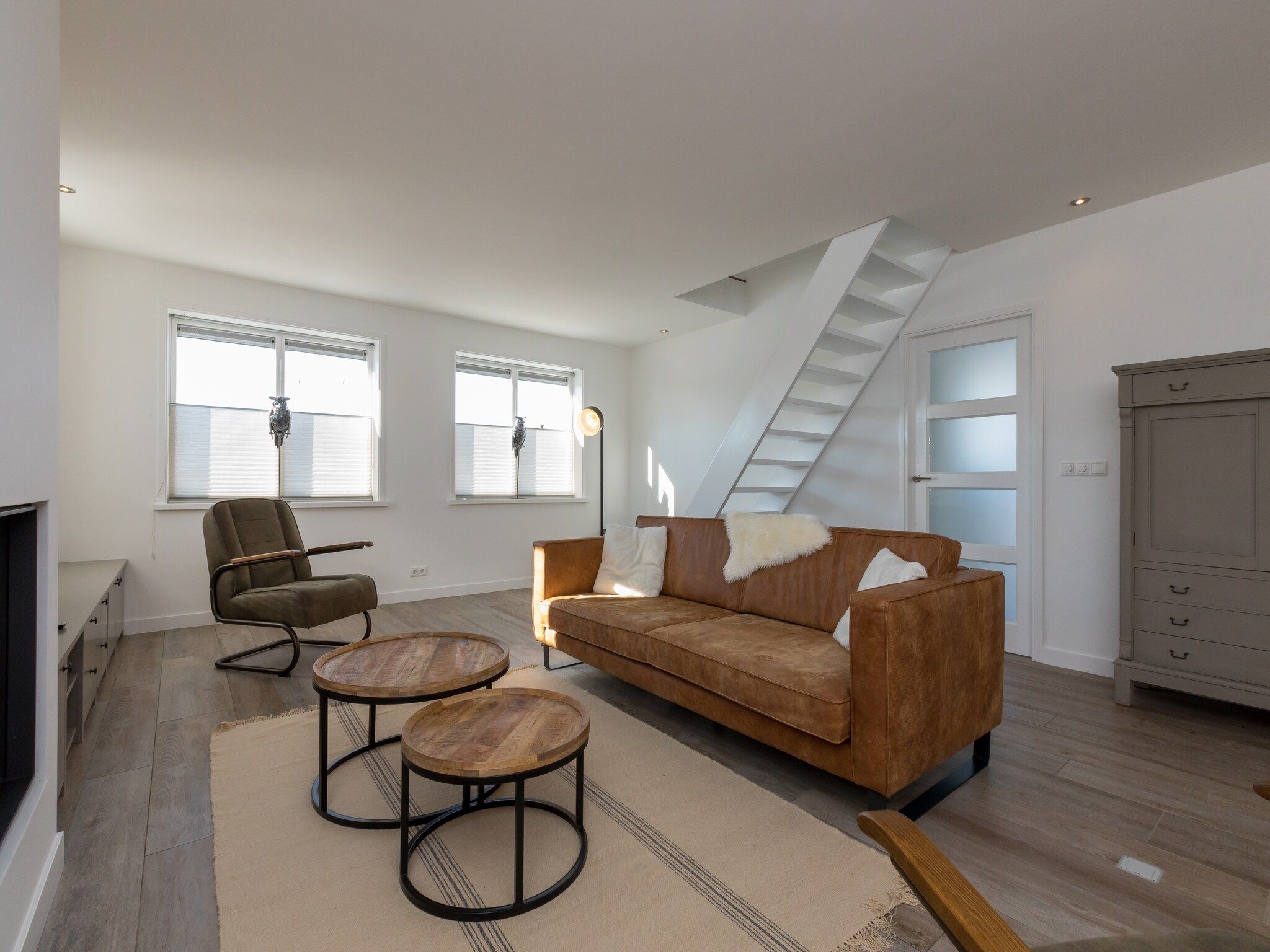 De woonkamer van Oostkapelseweg 32 -Ooievaar in Serooskerke