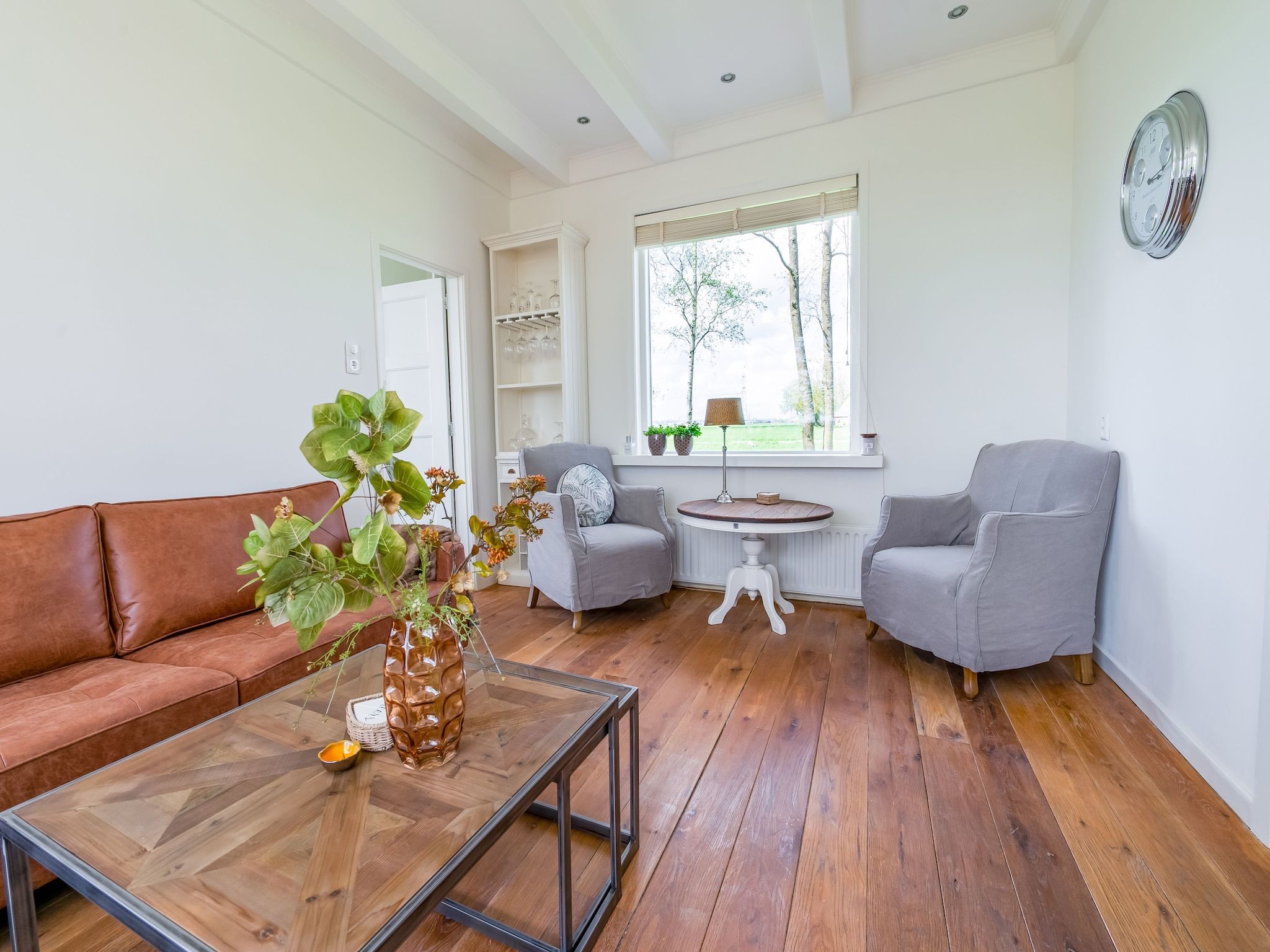 De woonkamer van B&B boerderij GRUTSK in Suwald