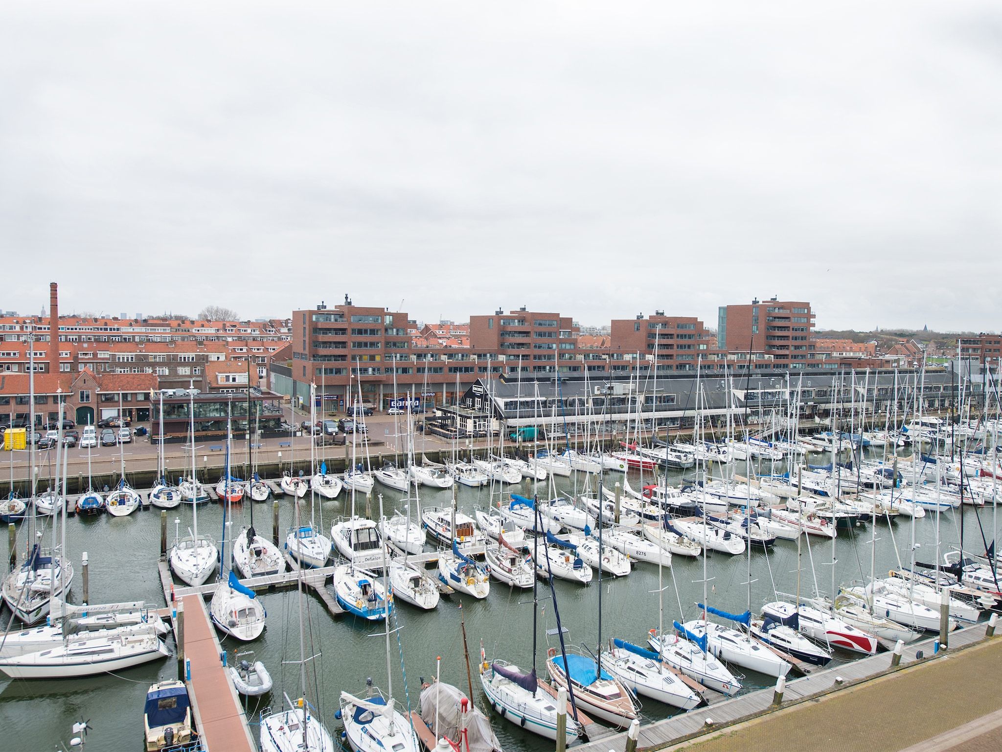 Het uitzicht vanaf Scheveningen Harbour 42A in Den Haag