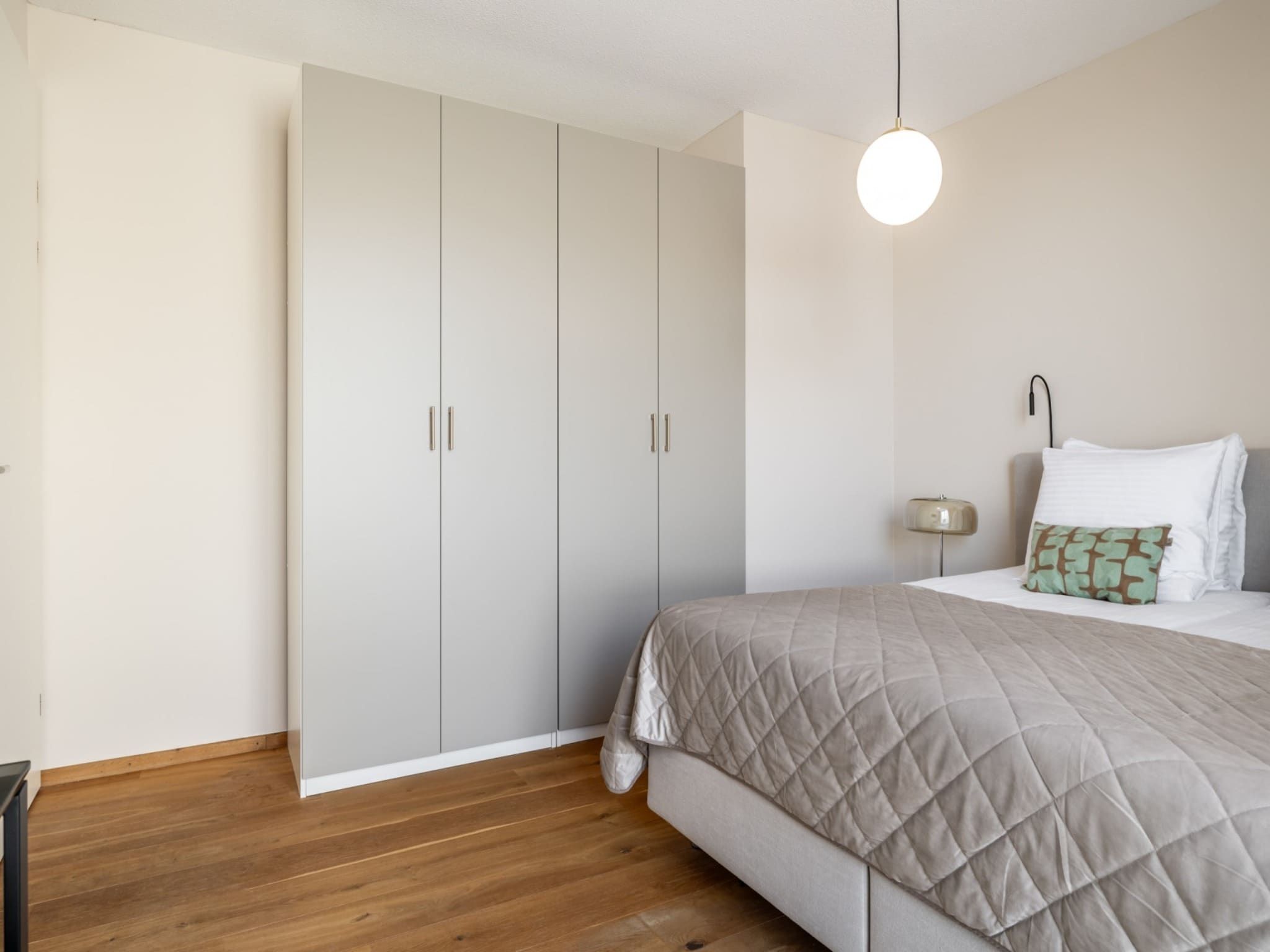 Een slaapkamer van Scheveningen Harbour 42A in Den Haag