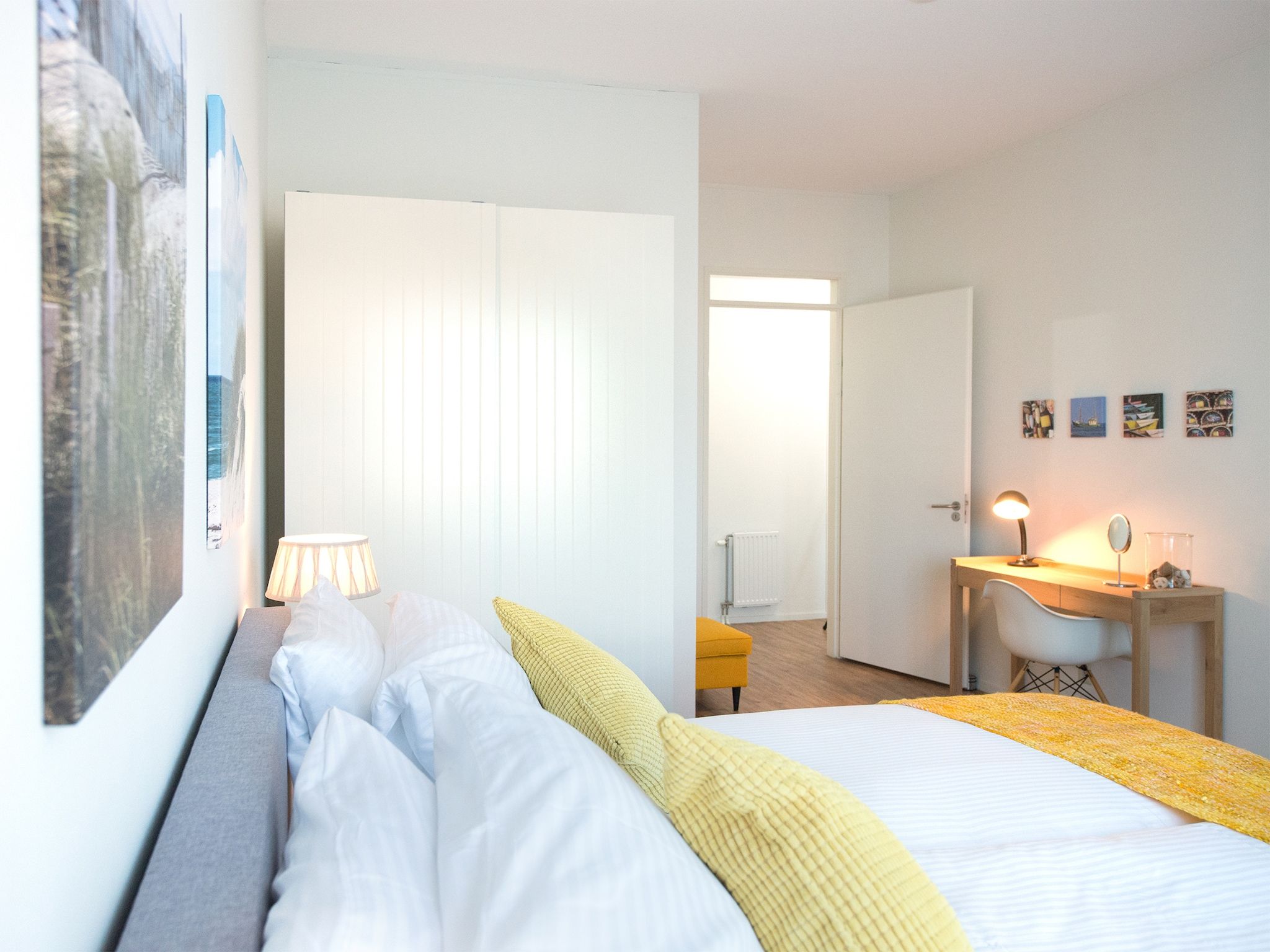 Een slaapkamer van Scheveningen Harbour 54 in Den Haag