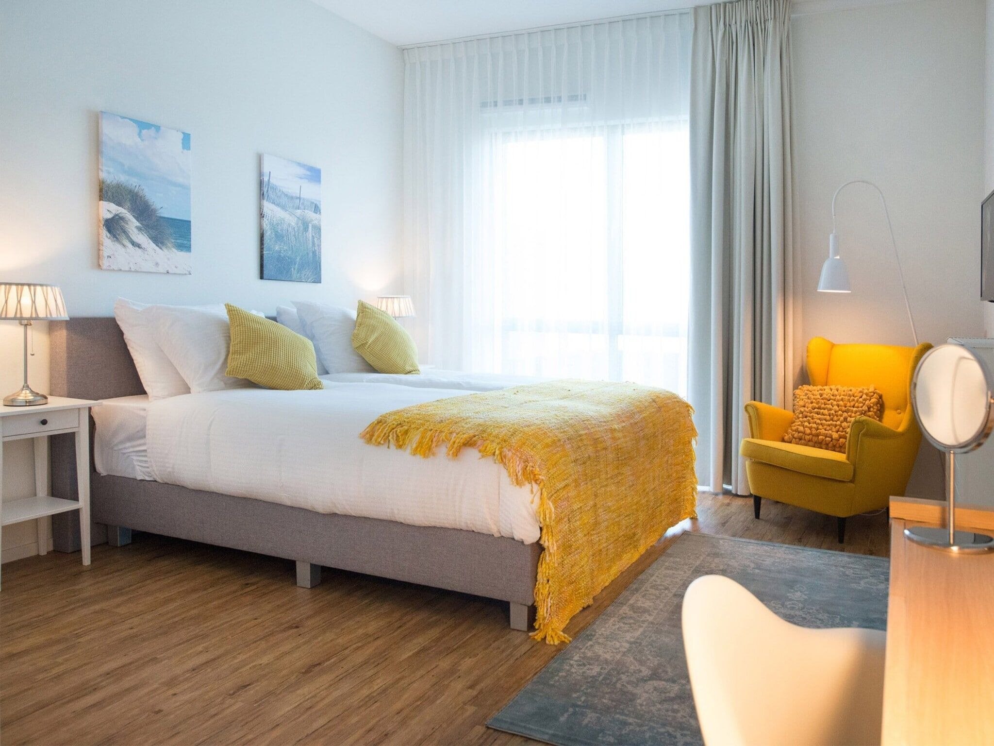 Een slaapkamer van Scheveningen Harbour 54 in Den Haag