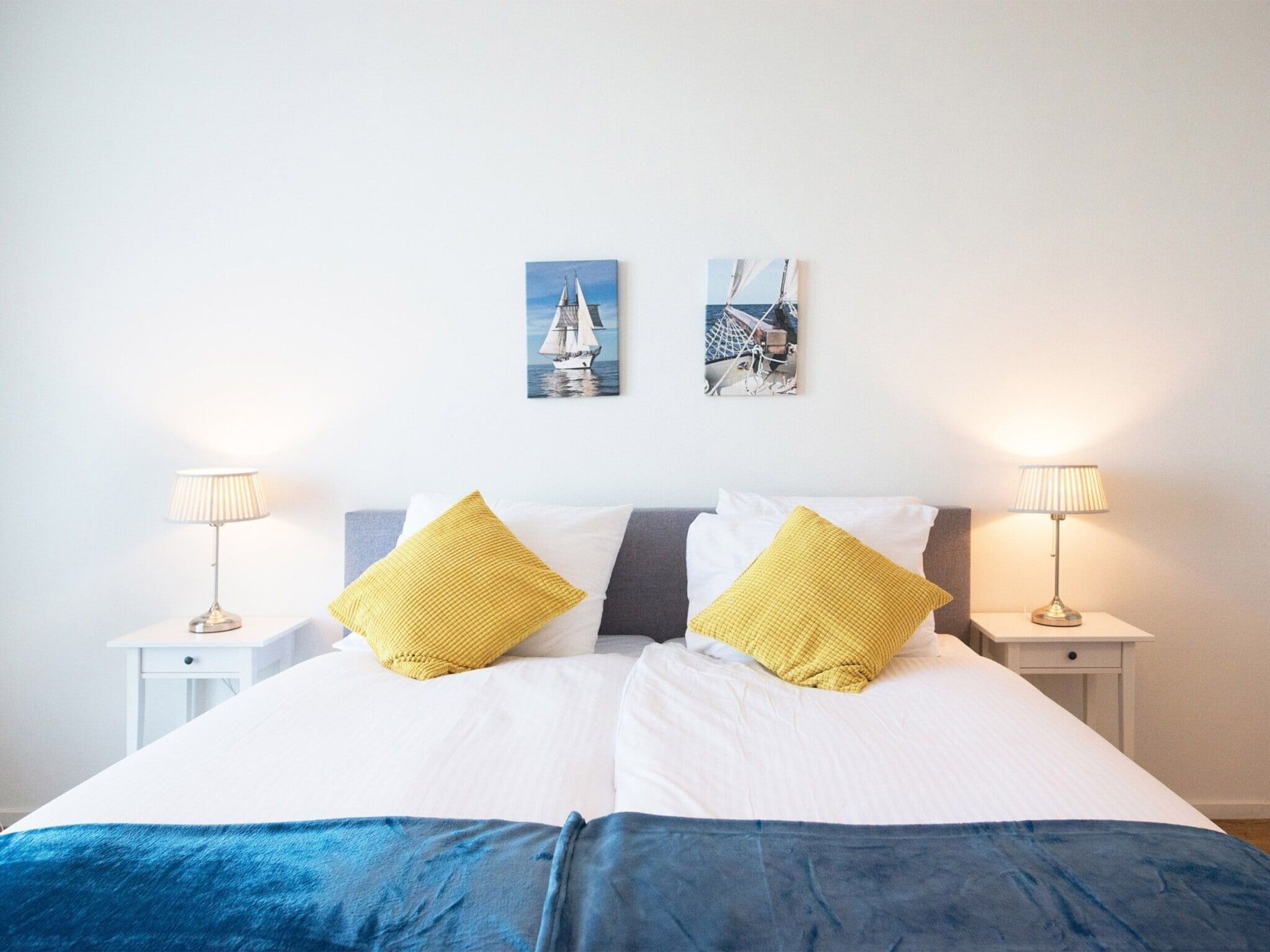 Een slaapkamer van Scheveningen Harbour 54 in Den Haag