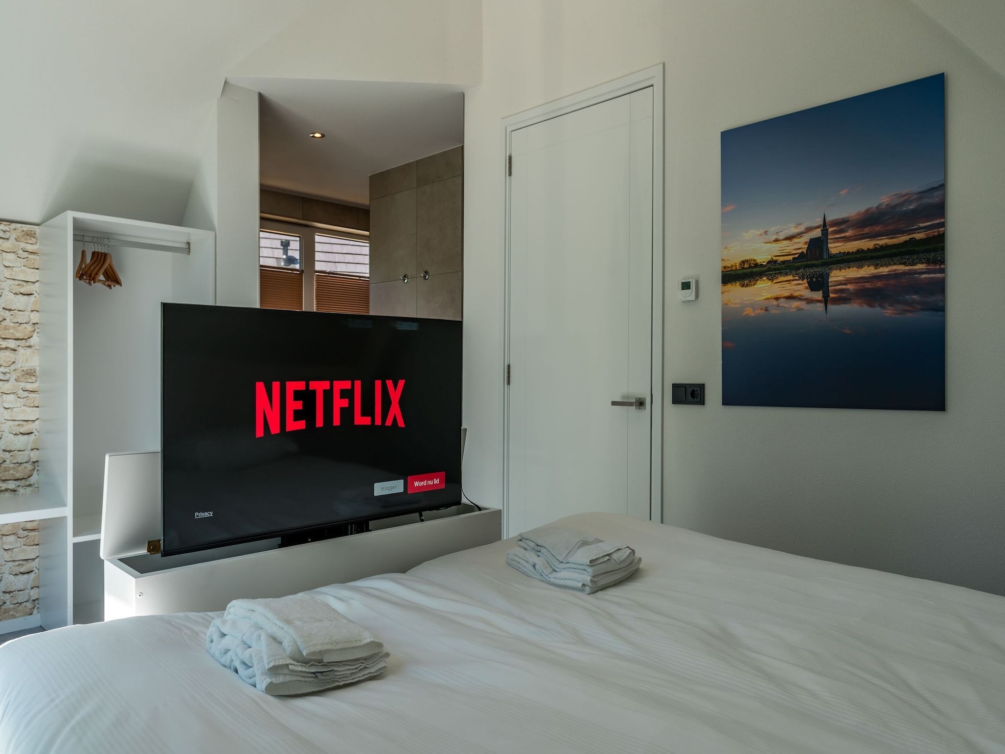 Een slaapkamer van Blauwe Kiekendief in Den Burg