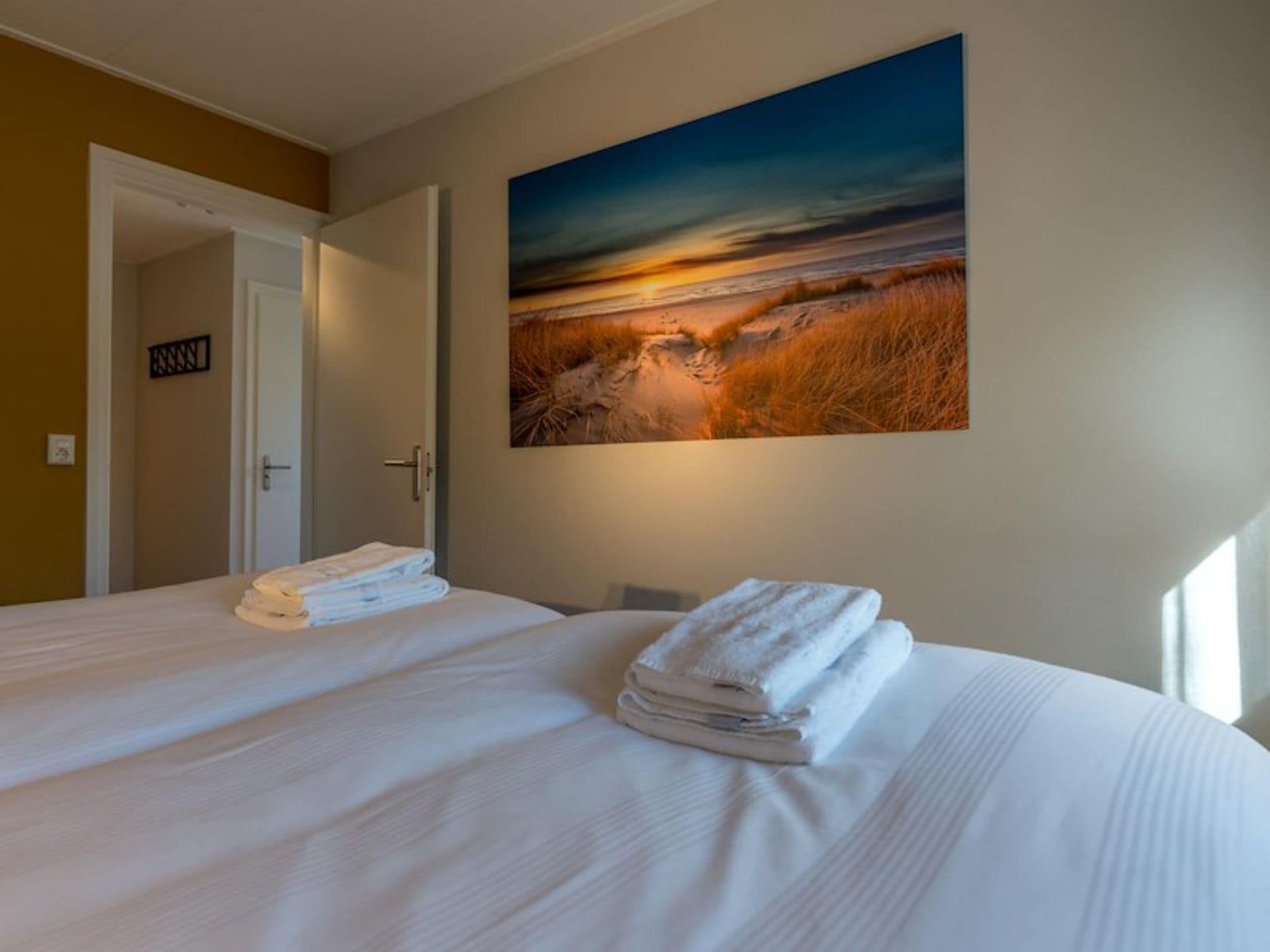 Een slaapkamer van Zilte Bries in De Koog Texel