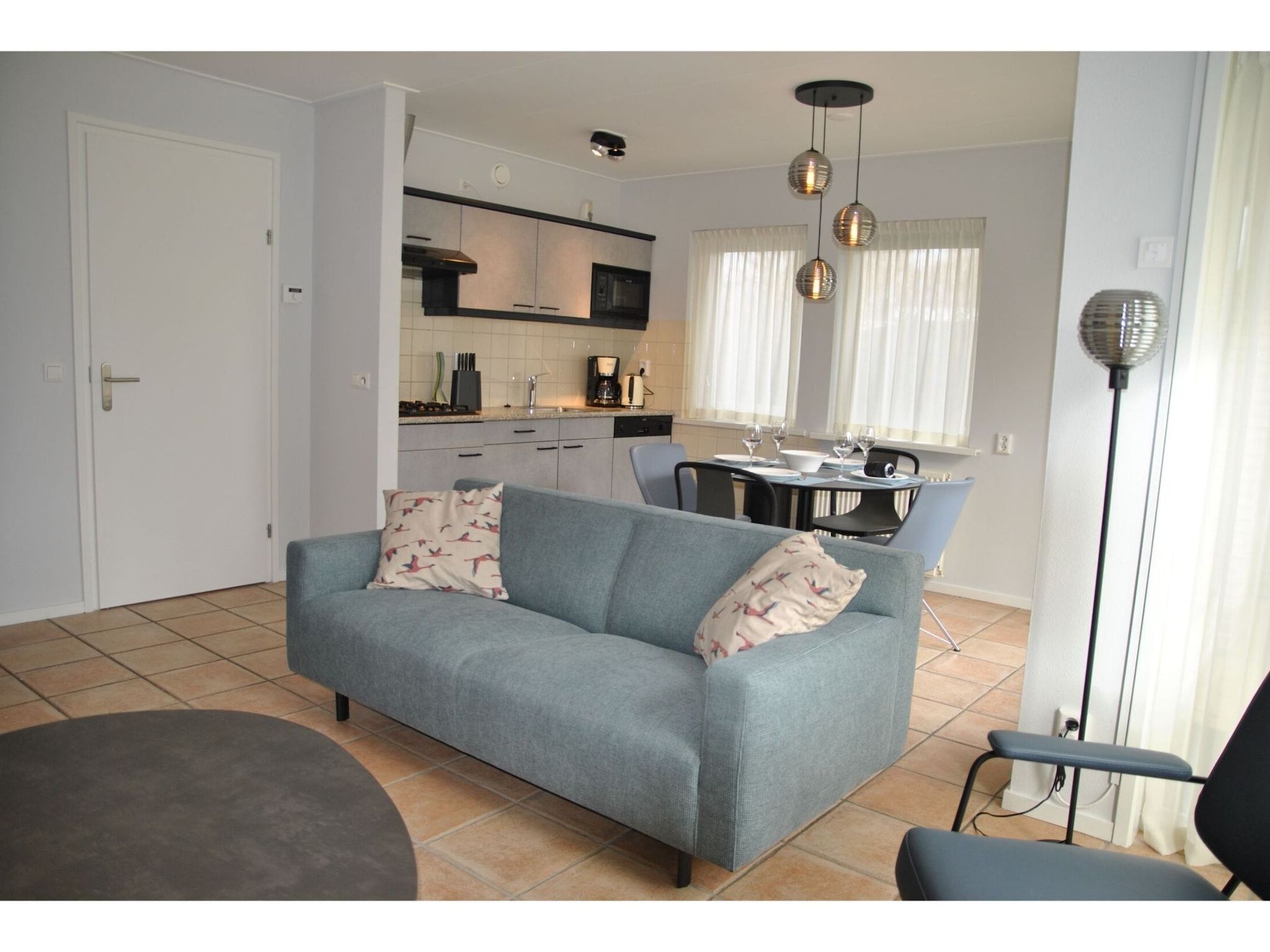 De woonkamer van Zilte Bries in De Koog Texel