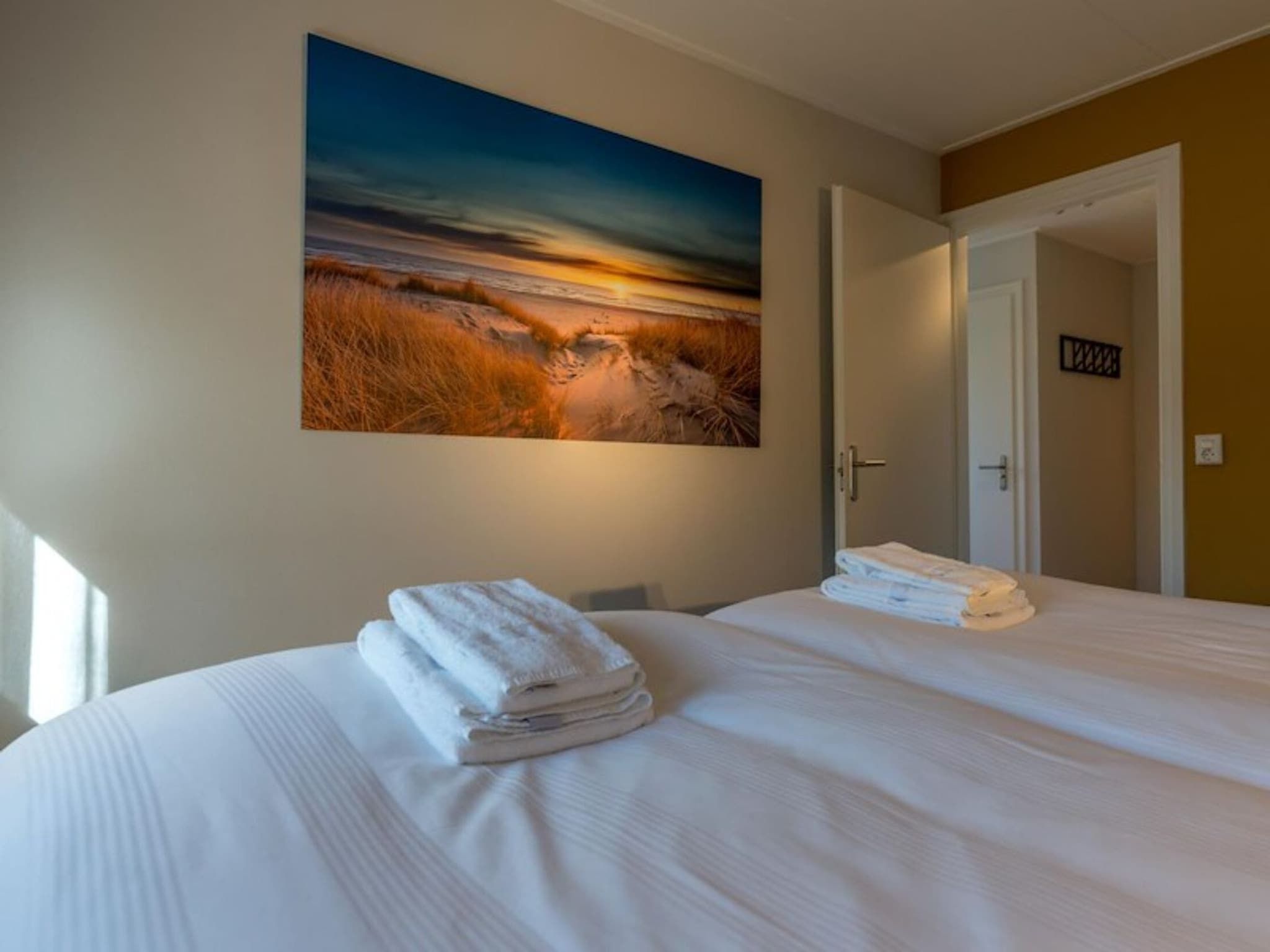 Een slaapkamer van Zilte Bries in De Koog Texel