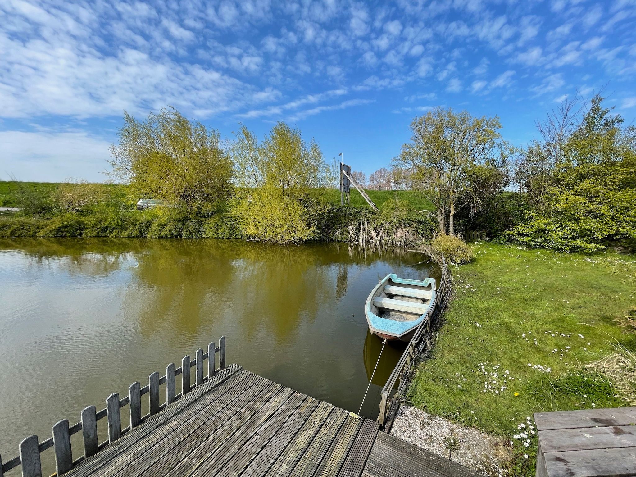 Het uitzicht vanaf Villa Avondrood in Ooltgensplaat