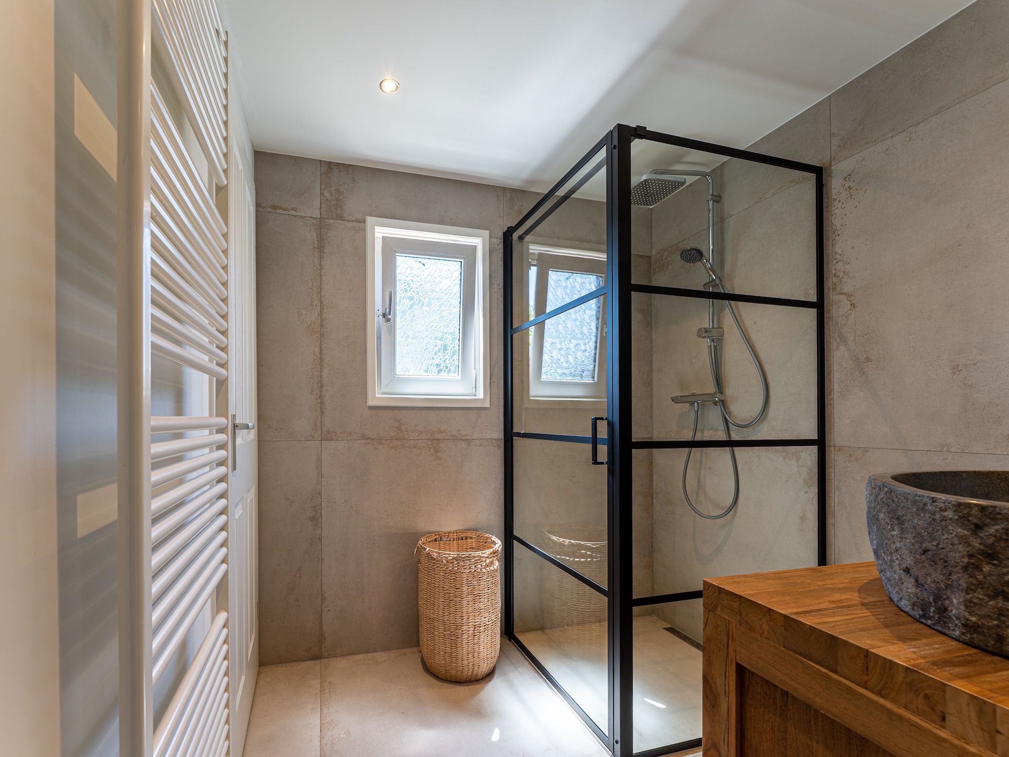 De badkamer van Chalet Kieftveen Voorthuizen 6 pax in Voorthuizen