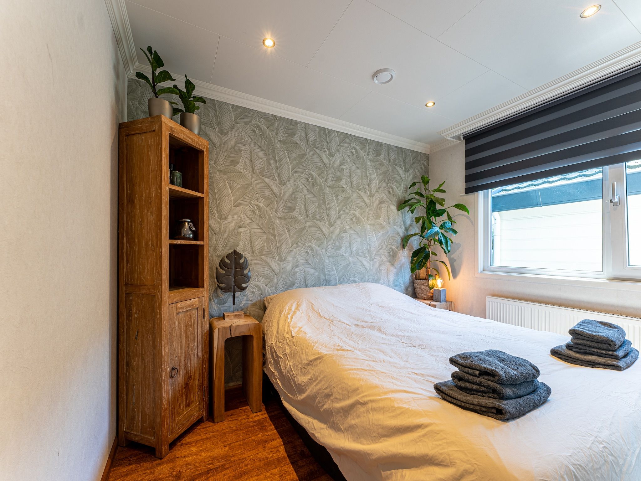 Een slaapkamer van Chalet Kieftveen Voorthuizen 6 pax in Voorthuizen