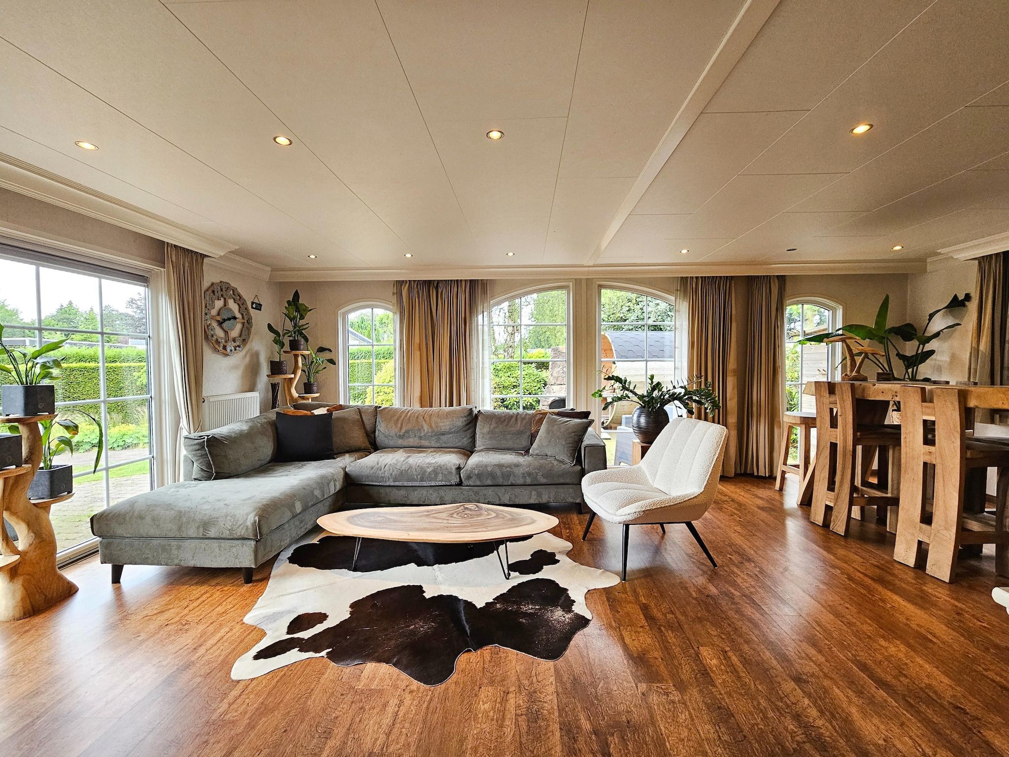 De woonkamer van Chalet Kieftveen Voorthuizen 6 pax in Voorthuizen