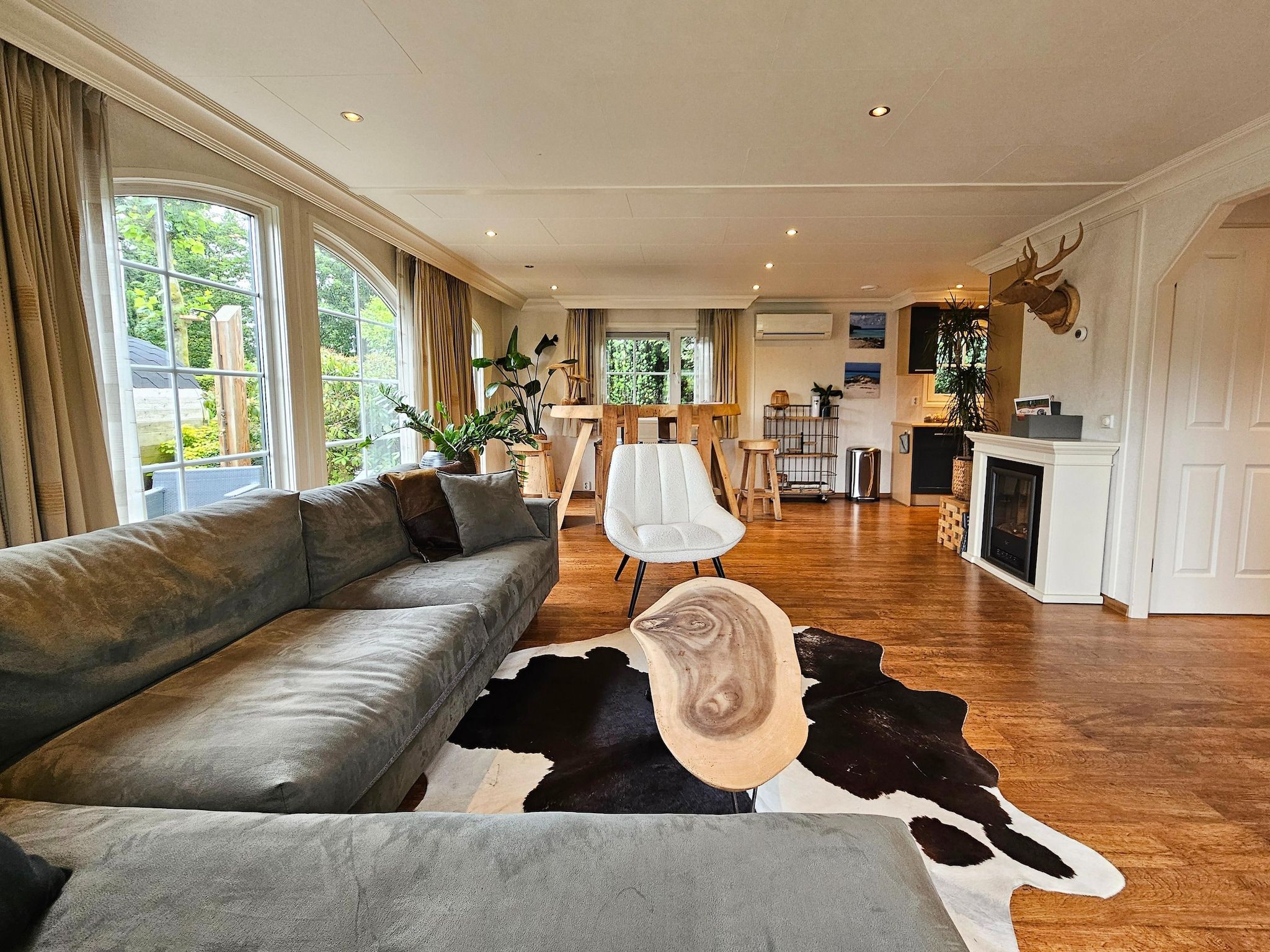 De woonkamer van Chalet Kieftveen Voorthuizen 6 pax in Voorthuizen