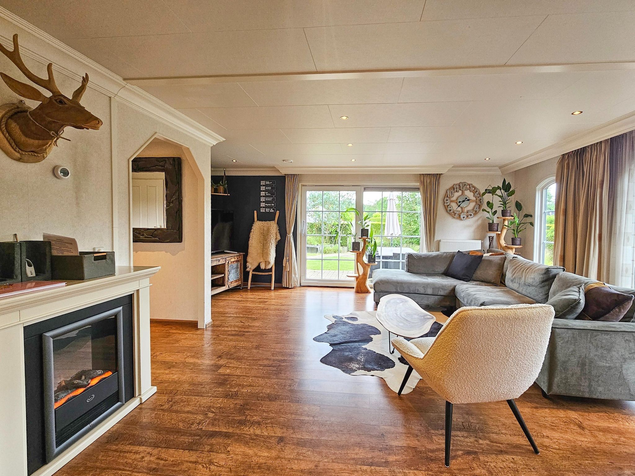 De woonkamer van Chalet Kieftveen Voorthuizen 6 pax in Voorthuizen