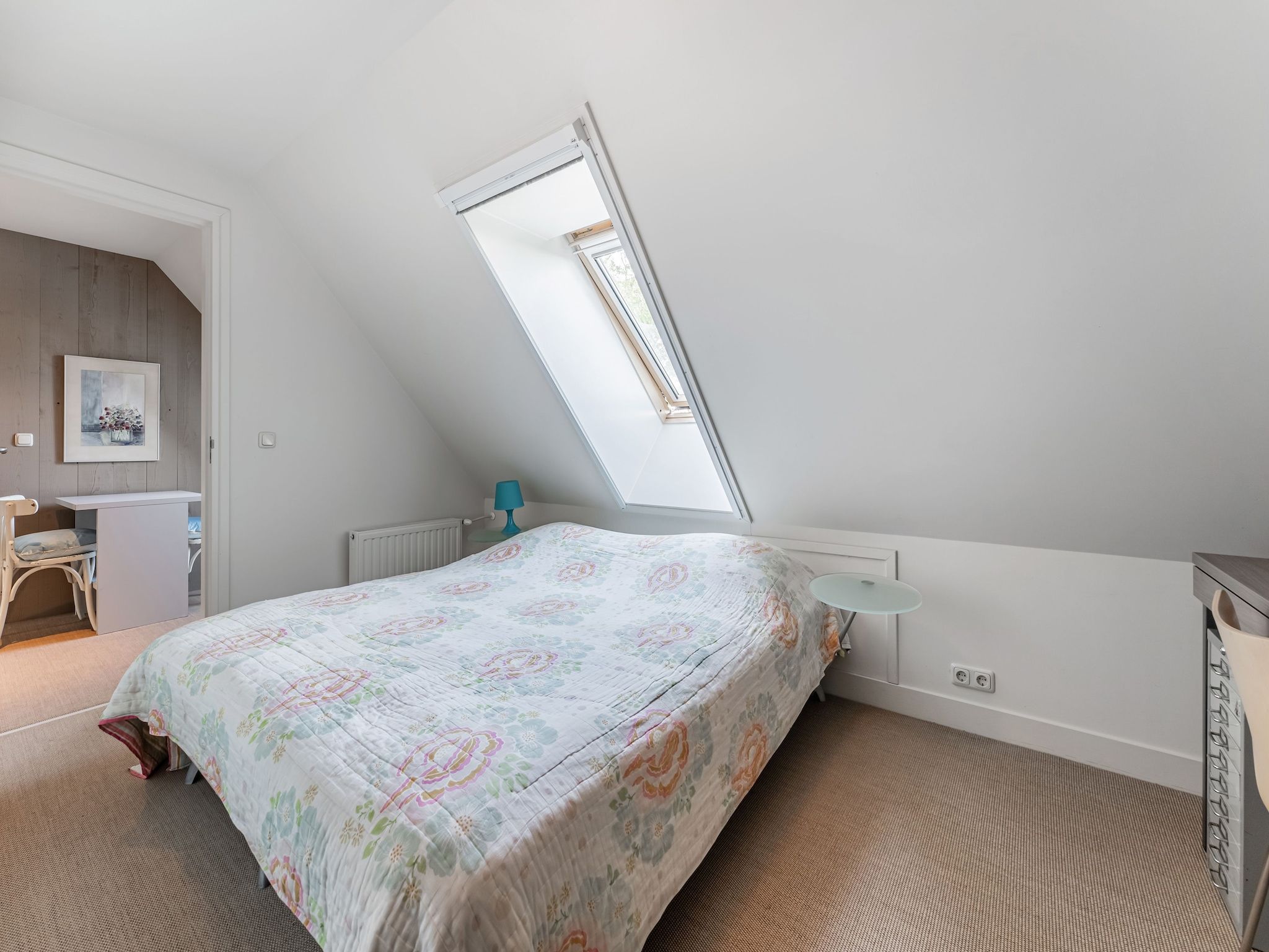 Een slaapkamer van De Pauwenhof in Heiloo