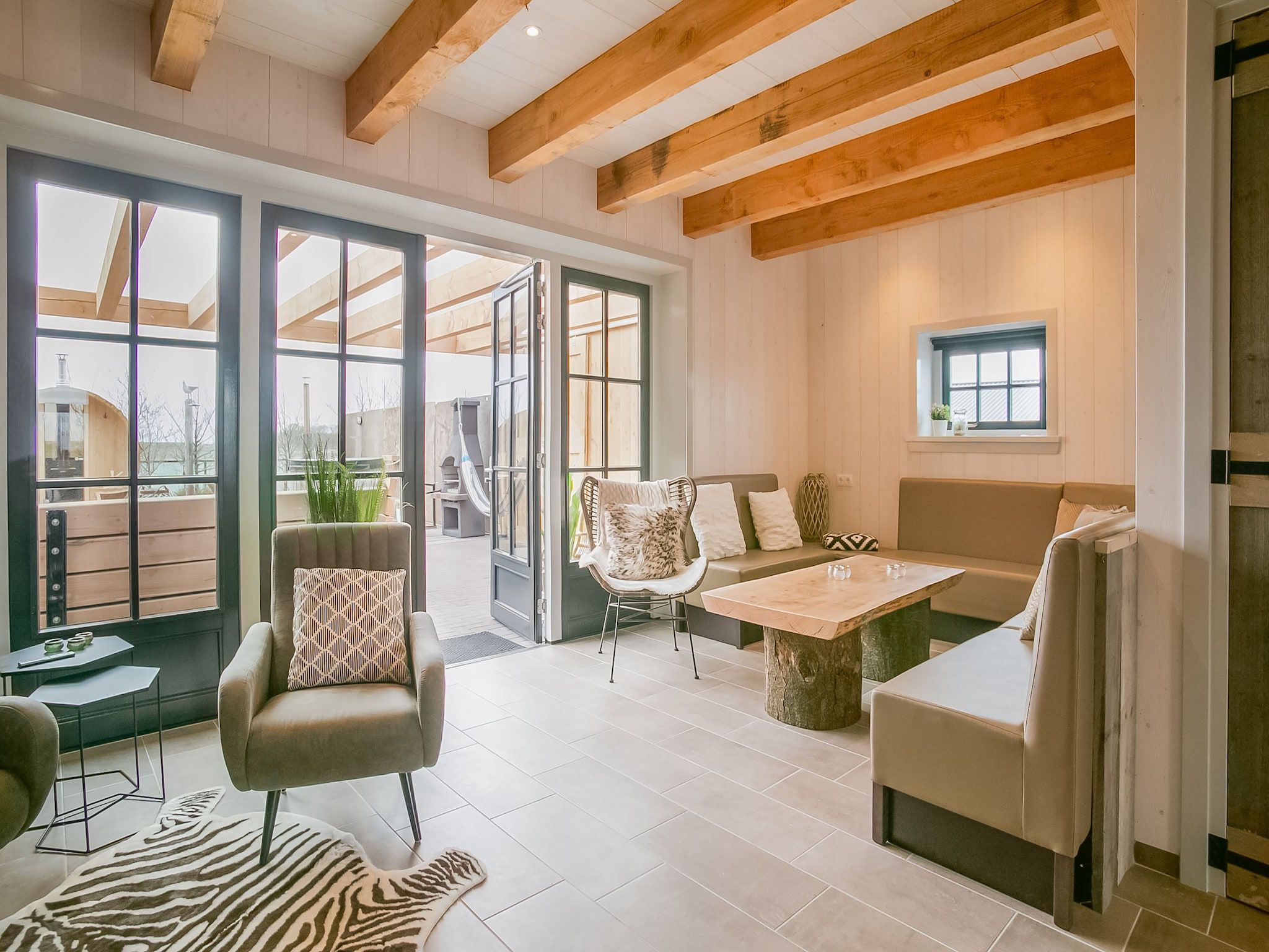 De woonkamer van Hazenborgh - Duinhuis 2 in Callantsoog