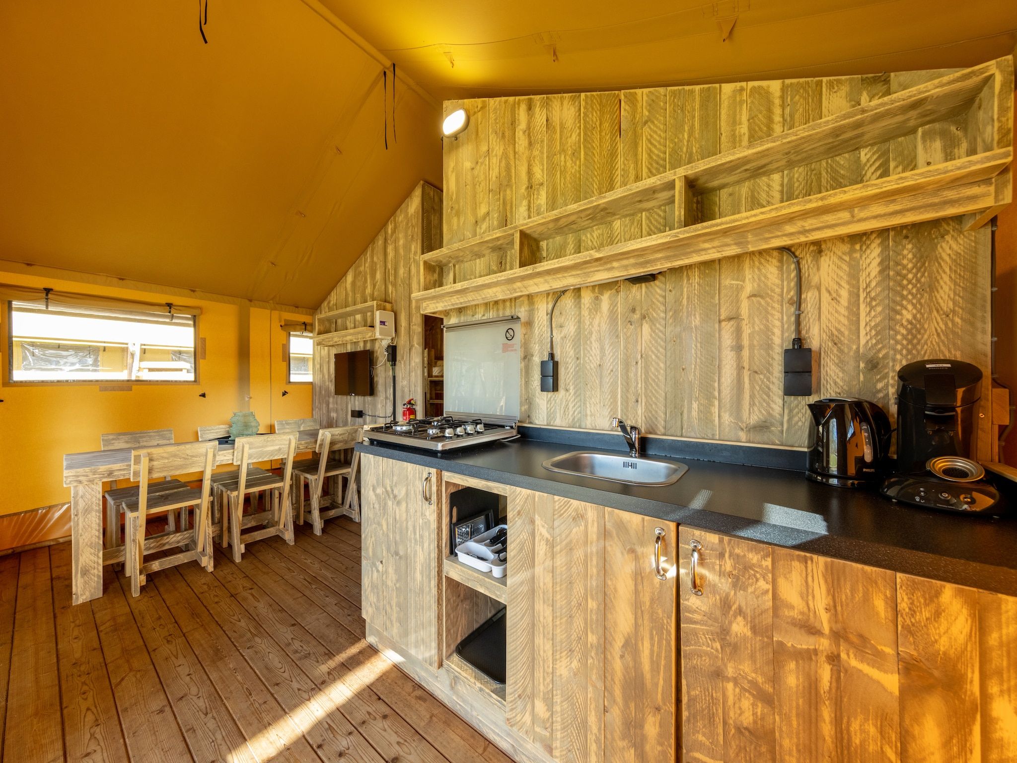 De keuken van Hunzepark 15 in Gasselternijveen