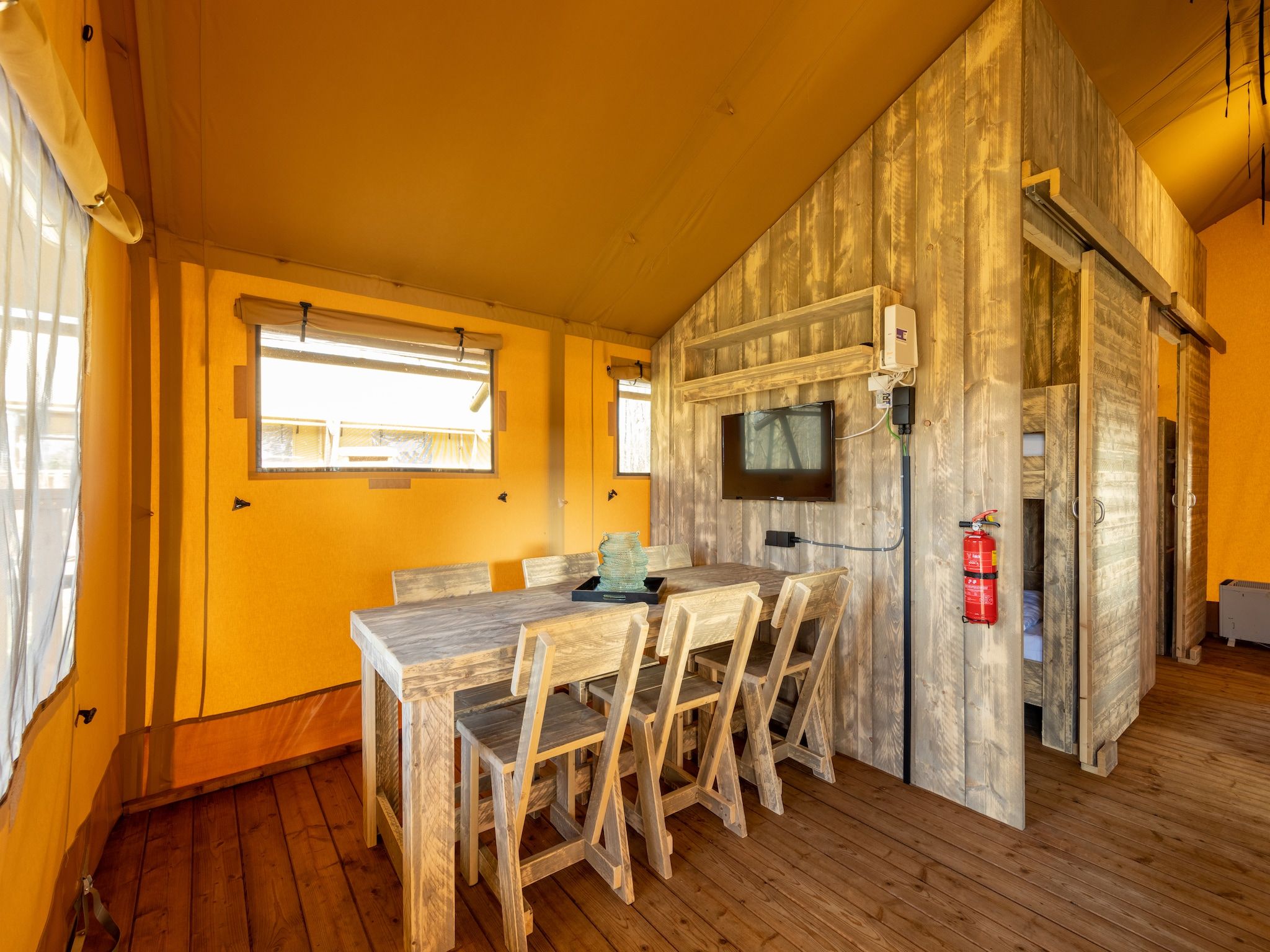 De eetkamer van Hunzepark 15 in Gasselternijveen